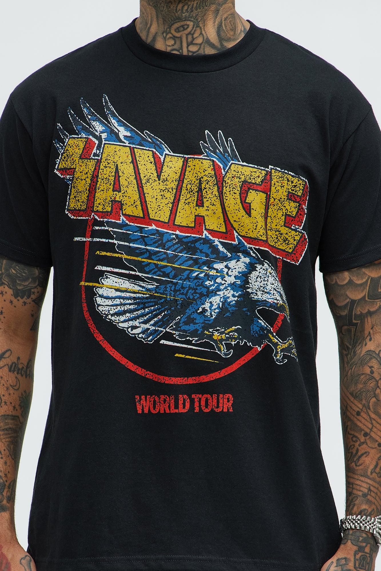 Savage World Tour Short Sleeve Tee - Black Product Image