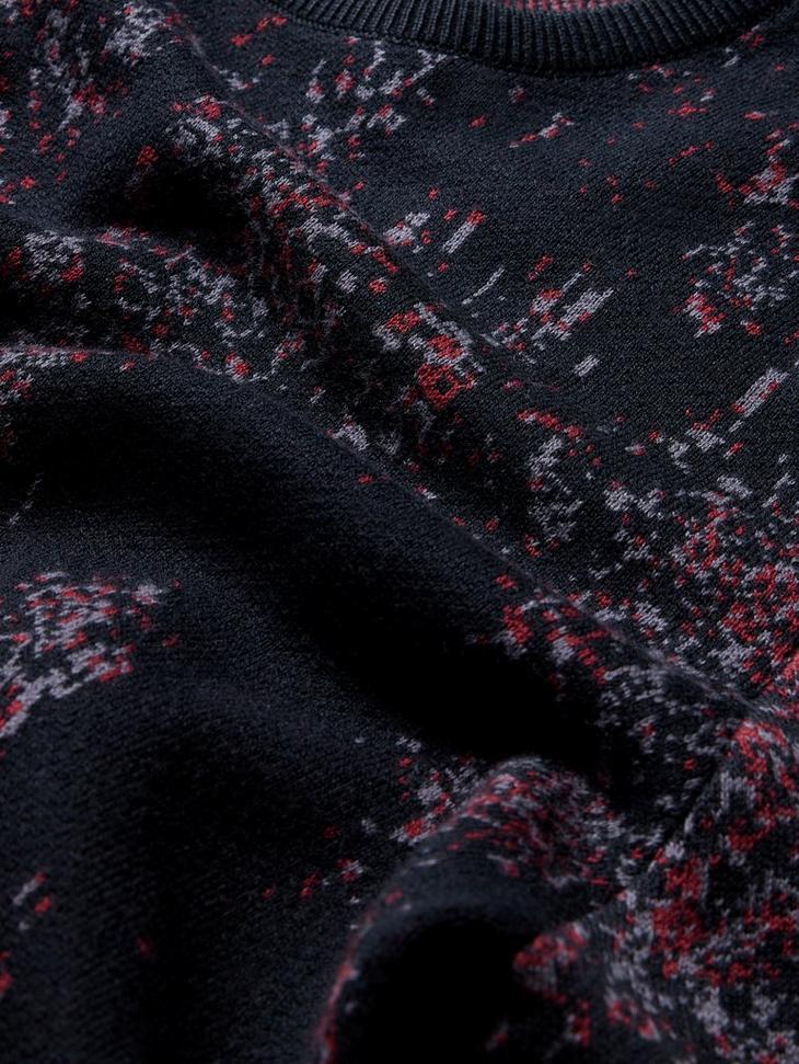 JOHN VARVATOS PYTHON JACQUARD SWEATER Product Image