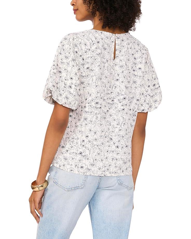 V-Neck Ruffle Sleeve Blouse Product Image