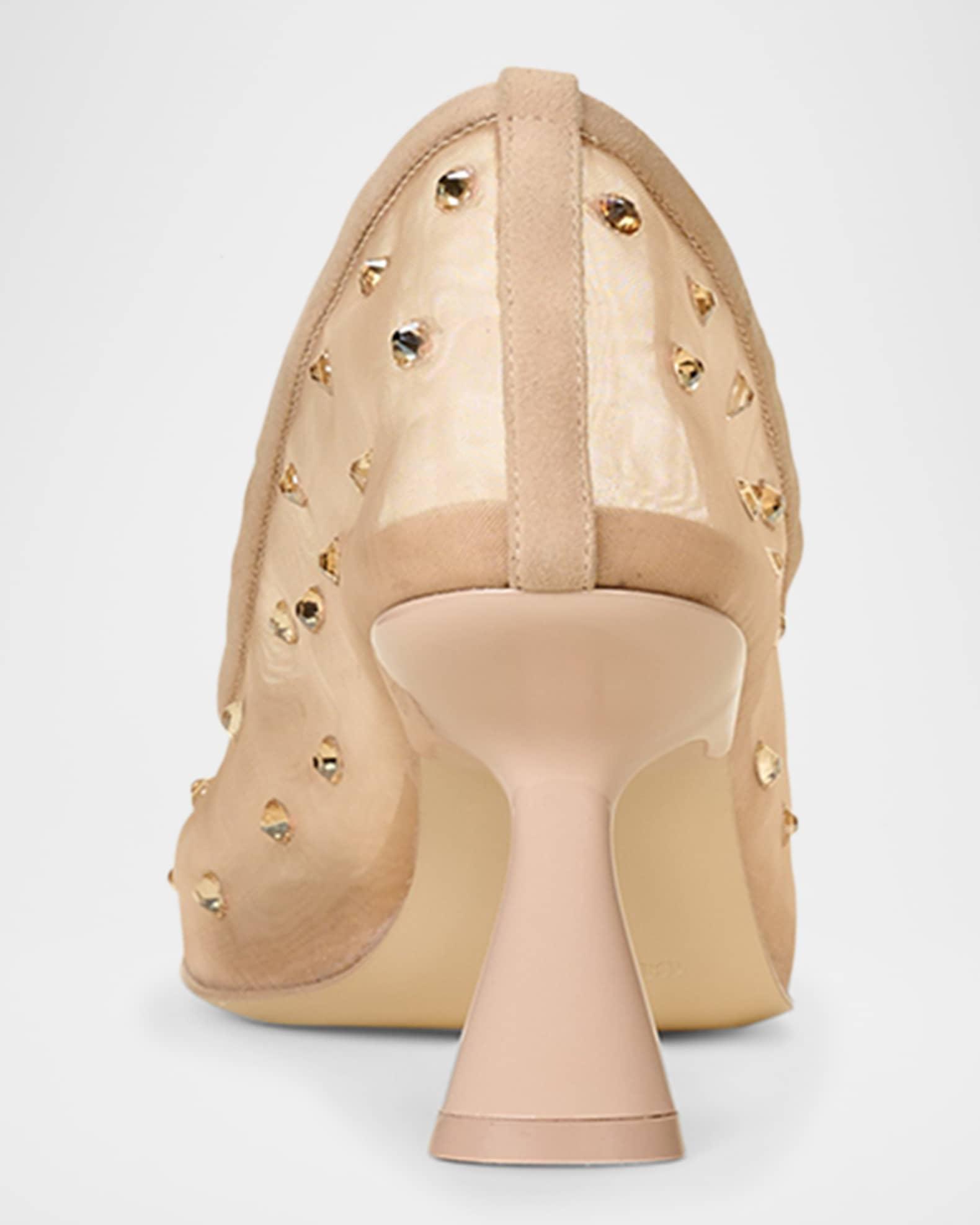 Winnie Crystal Mesh Pumps Product Image