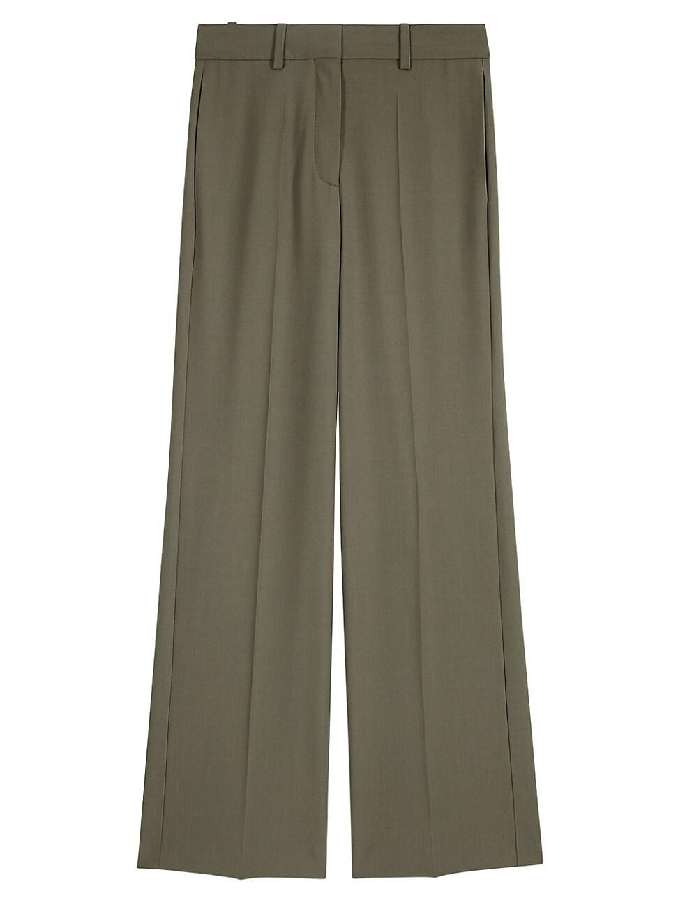 Womens Wide-Leg Suit Trousers Product Image