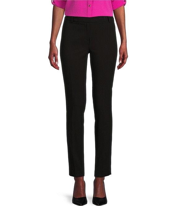 Calvin Klein Luxe Stretch Slim-Leg Pants Product Image