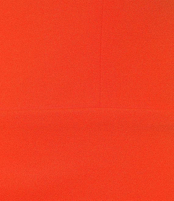 Belle by Badgley Mischka Dylan Crepe A-Line Square Neck Dress Product Image