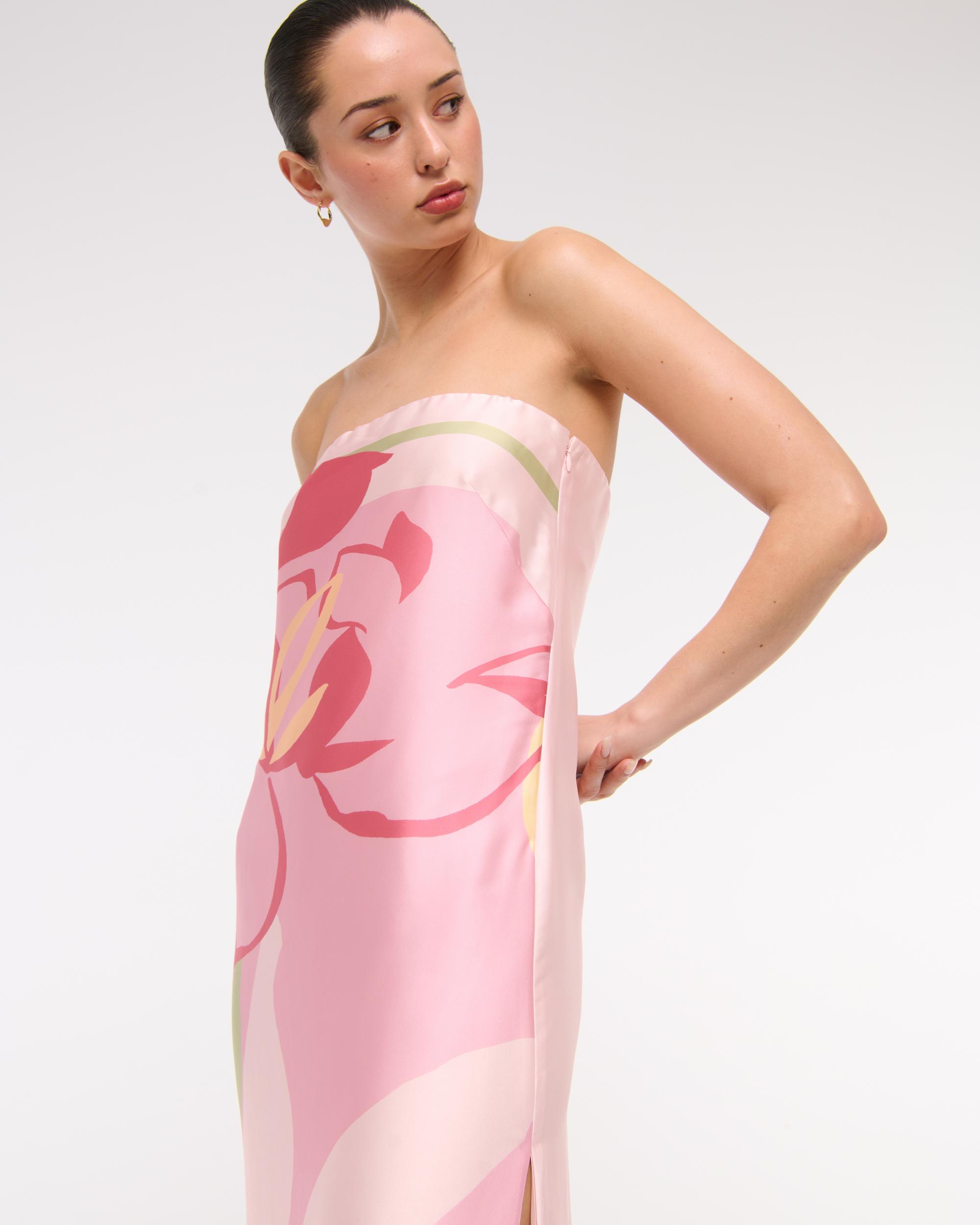 The A&F Julia Strapless Slip Maxi Dress Product Image