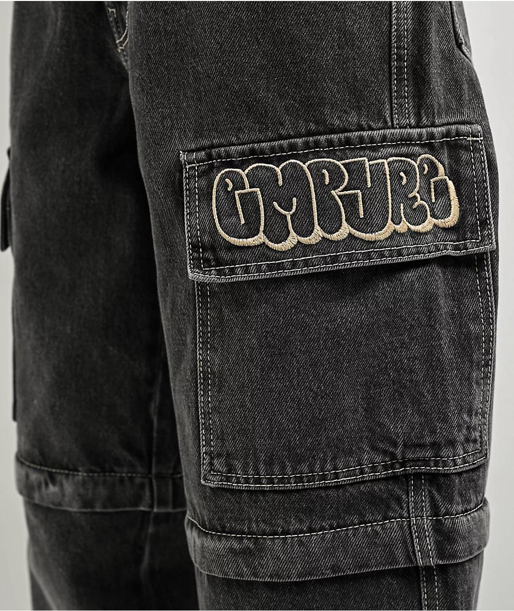 Empyre Tori Charcoal Zip Off Cargo Skate Jeans Product Image