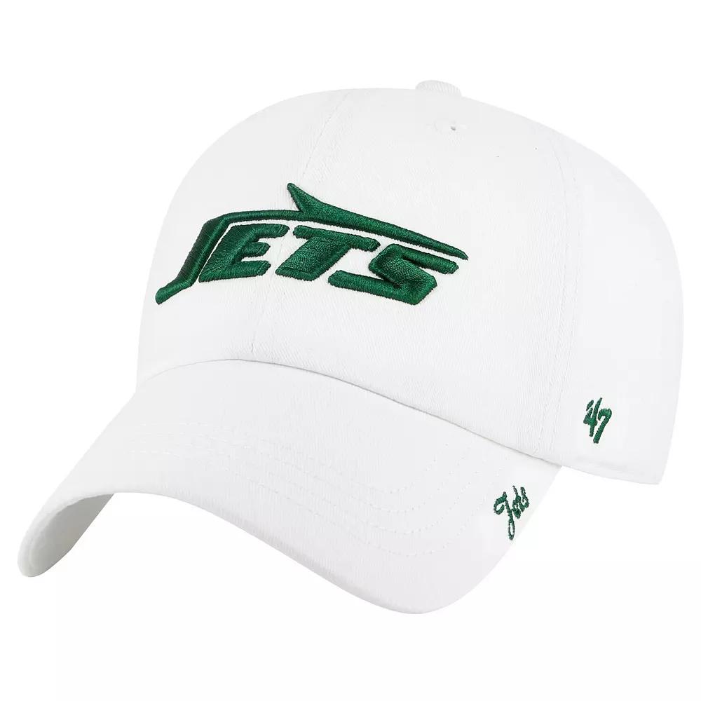 Women's '47 White New York Jets Miata Clean Up Adjustable Hat Product Image
