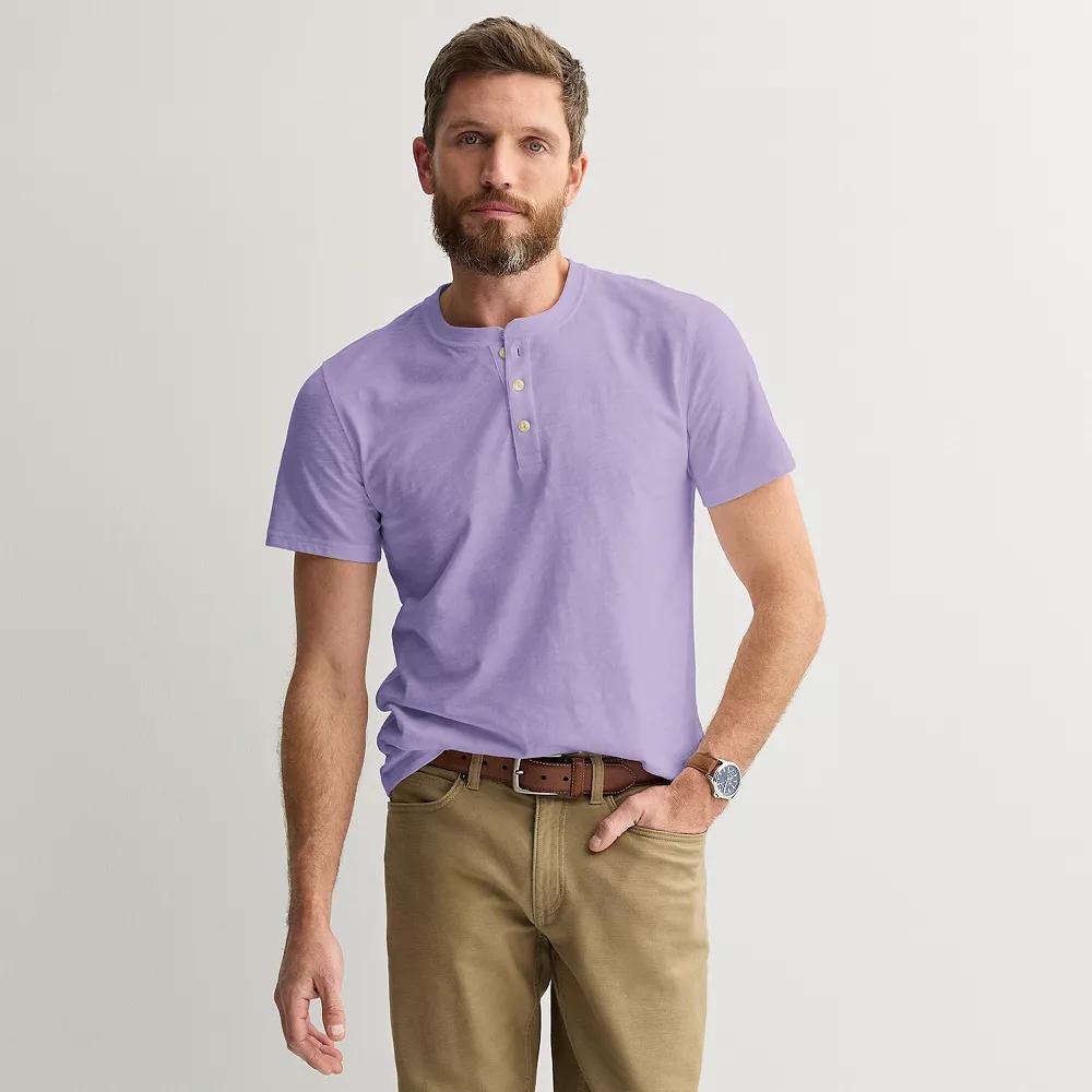 Men's Sonoma Goods For Life® Essential Short Sleeve Henley T-Shirt,  Product Image