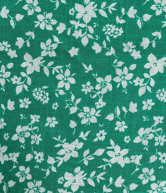 Copper Key Coordinating Woven Ditsy Floral Printed Tank Top Product Image