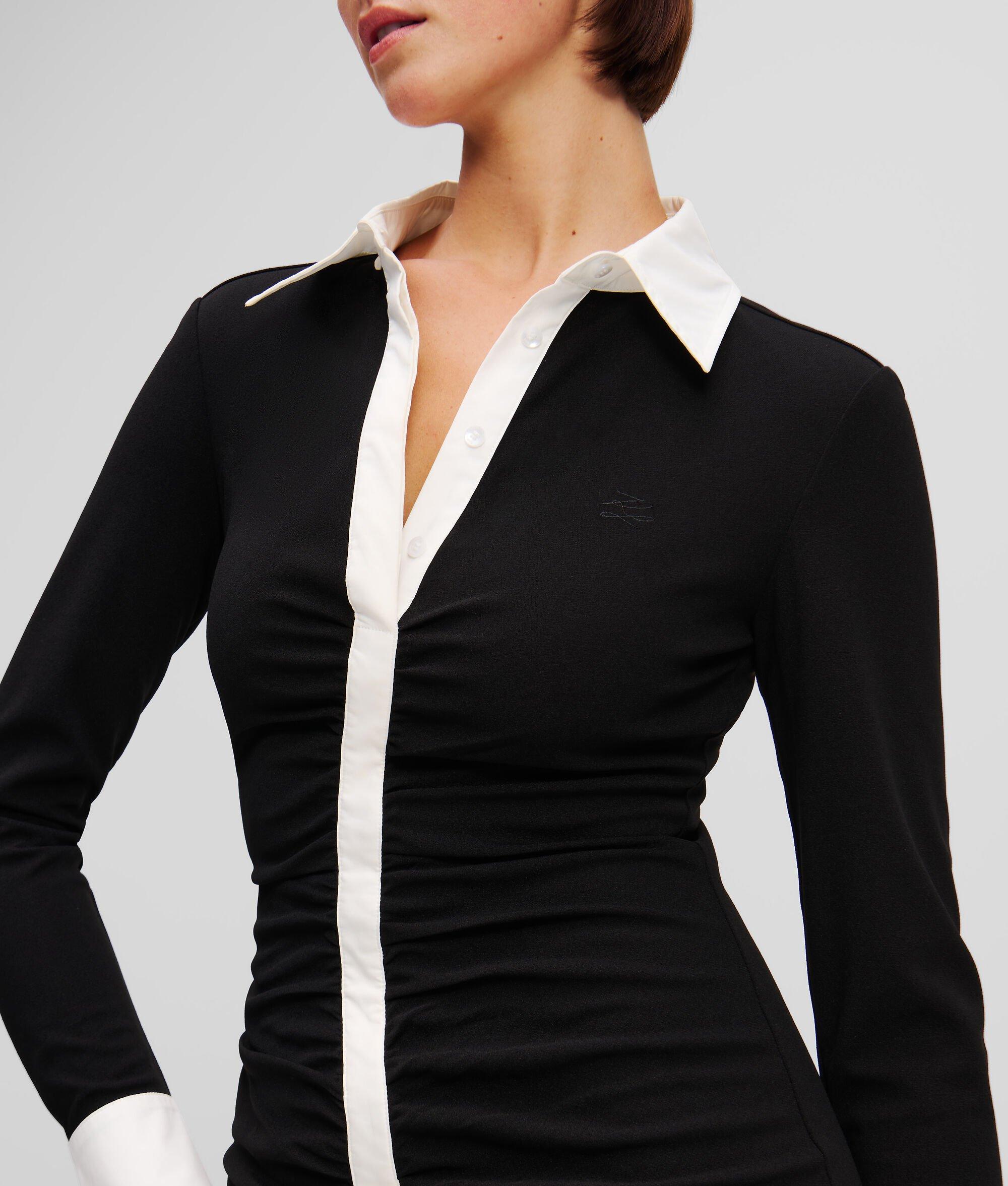 LONG-SLEEVED POLO DRESS Product Image