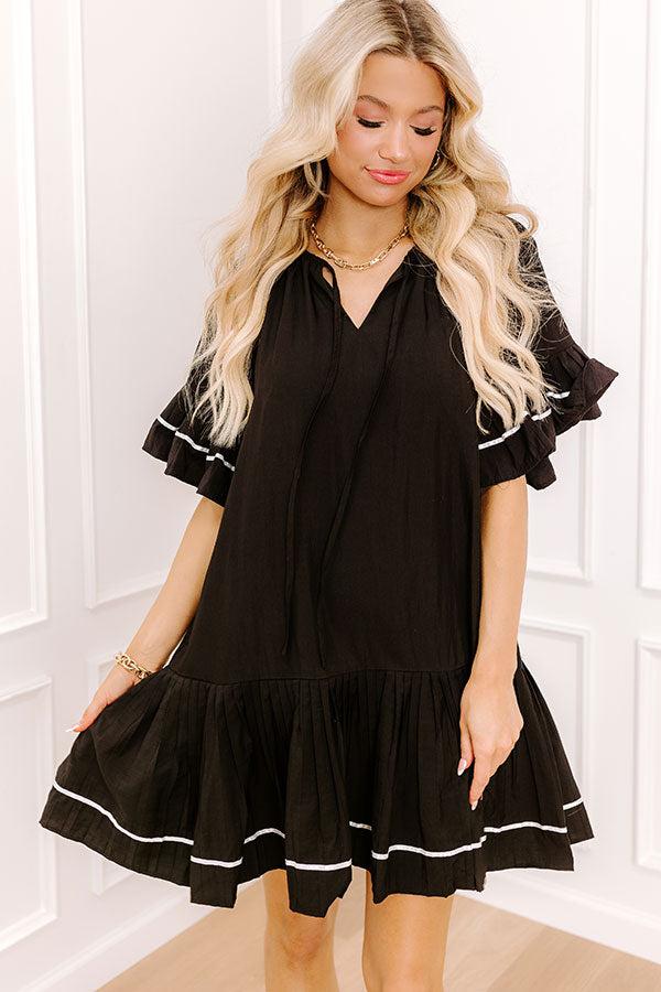 Mimosas On The Patio Mini Dress in Black Product Image