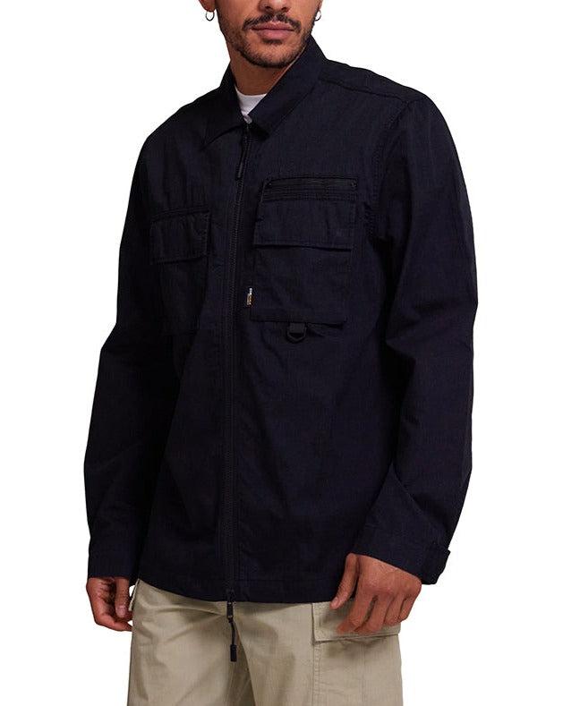 Onshore Zip Shirt - Black Product Image