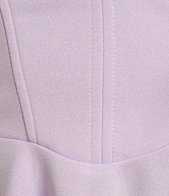 City Vibe Embroidered Flower Trim Sweetheart Neck Spaghetti Strap Fit And Flare Dress Product Image