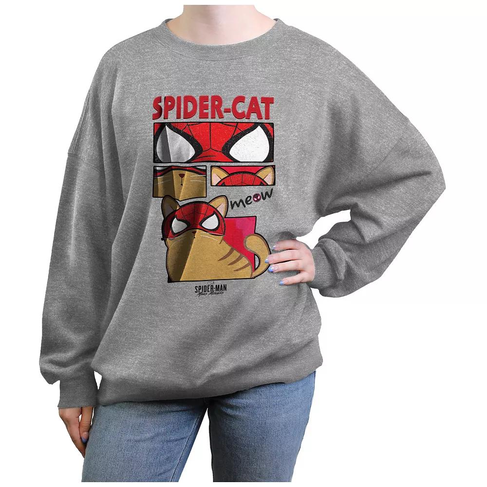 Juniors' Spider-Man Spider-Cat Panels Graphic Fleece, Girl's,  Product Image