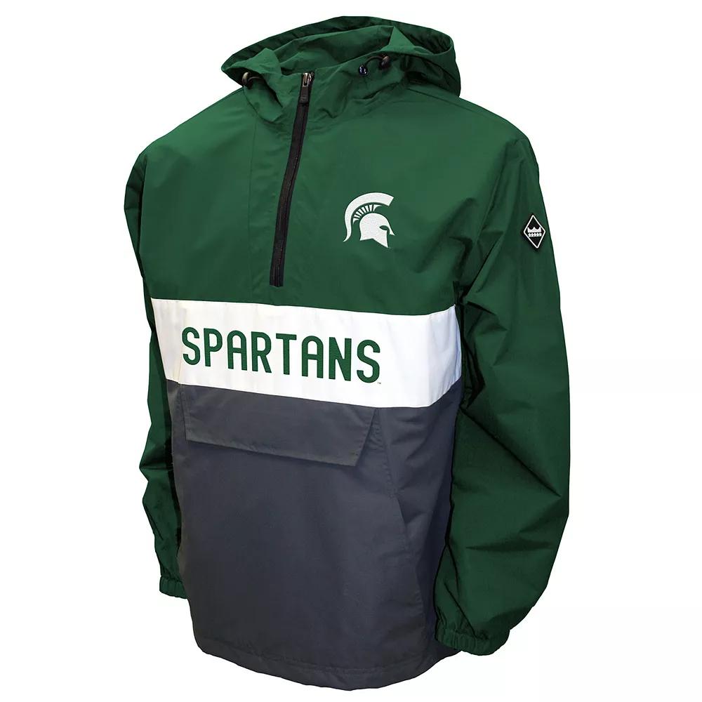 Men's Franchise Club Michigan State Spartans Alpha Anorak Pullover,  Product Image