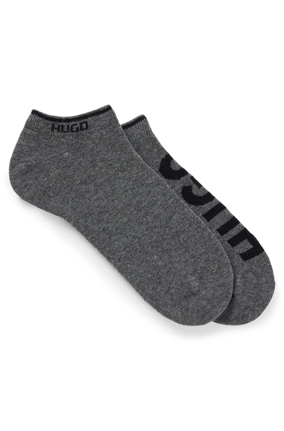 Two-pack of ankle socks with logos Product Image