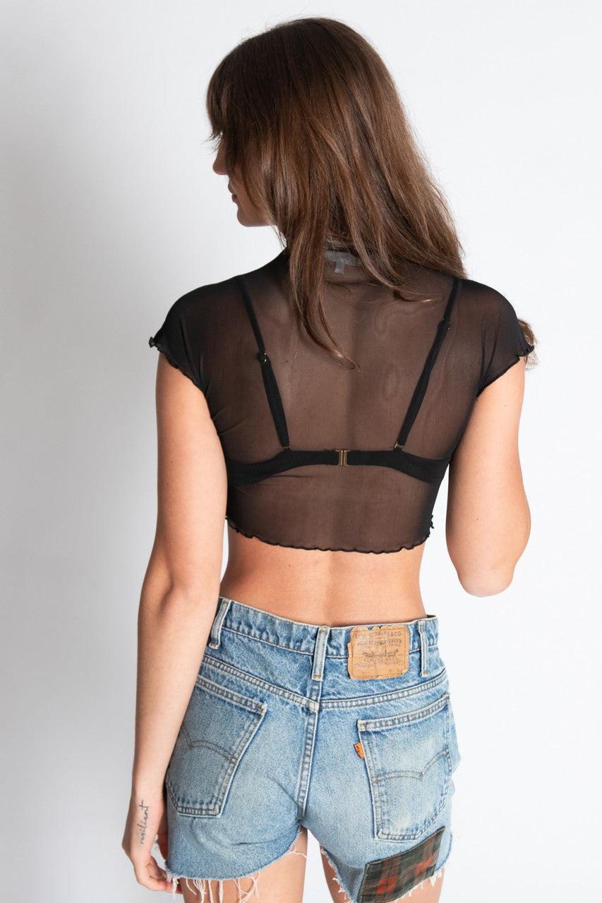 Crystal Flames Mesh Tee Product Image