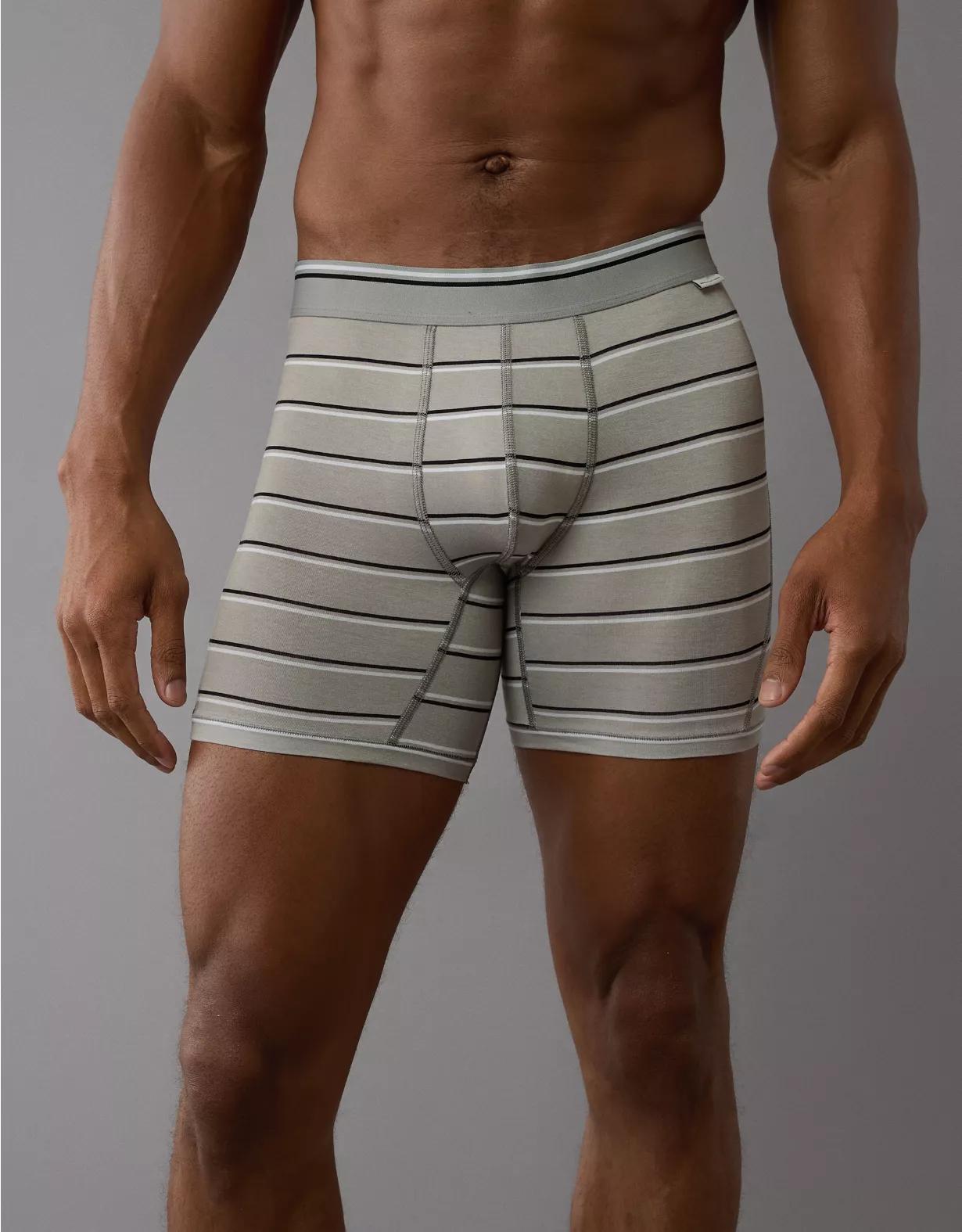 AEO Men's Striped 6" Ultra Soft Boxer Brief Product Image