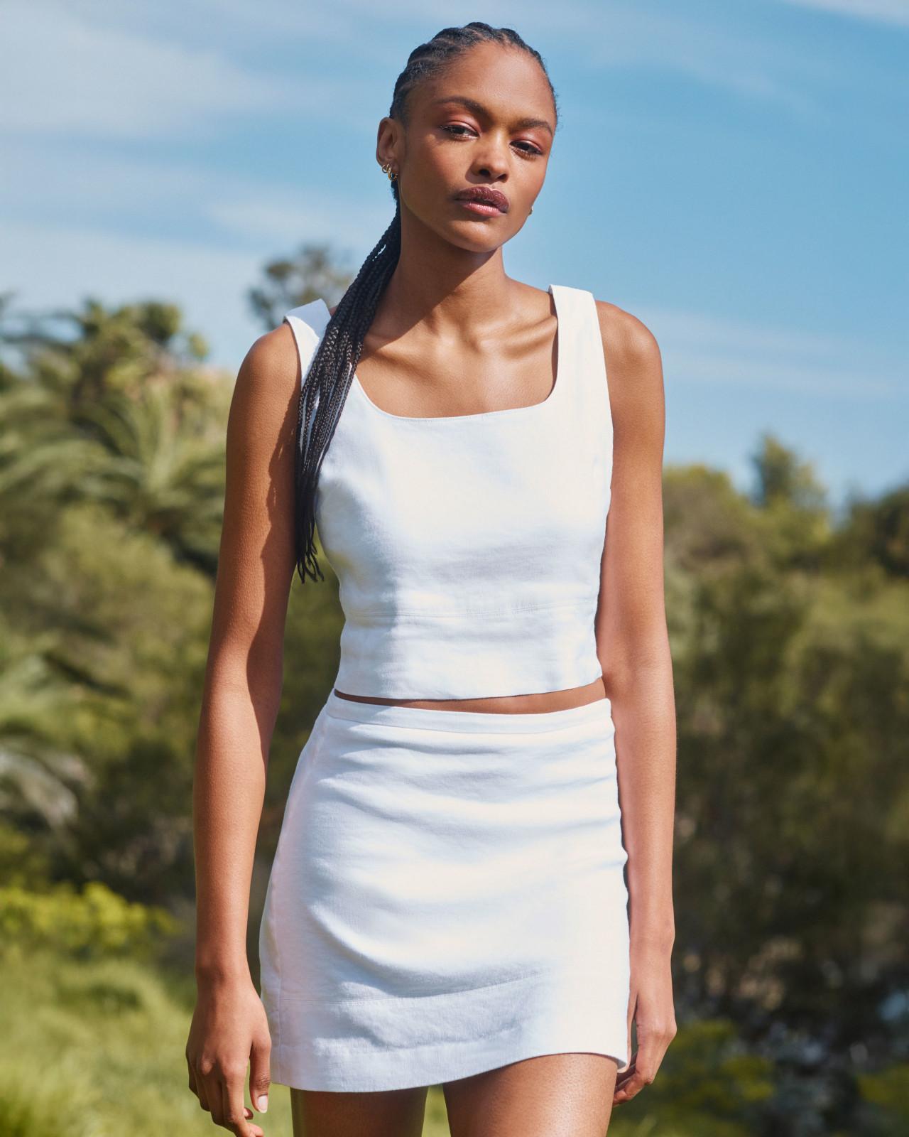 Womens Square Tank in Stretch Linen by Everlane Product Image