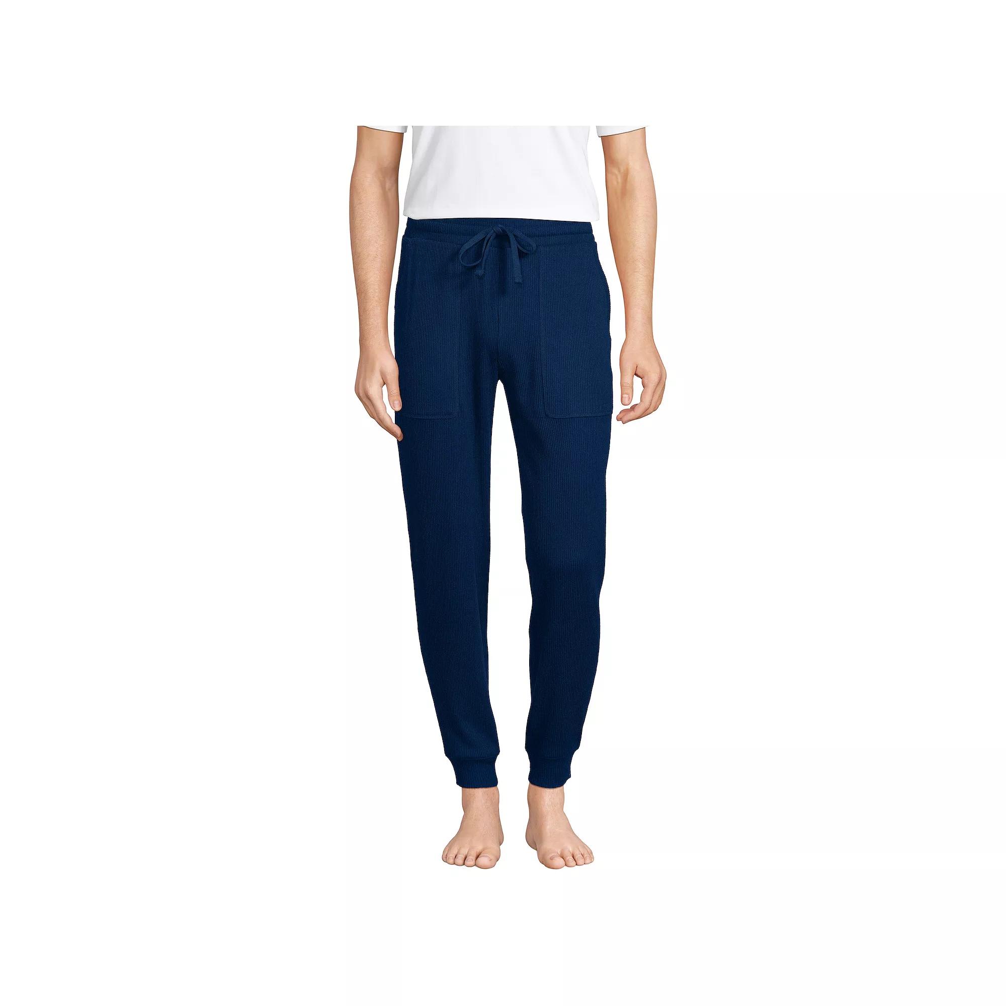 Men's Lands' End Brushed Rib Joggers,  Product Image
