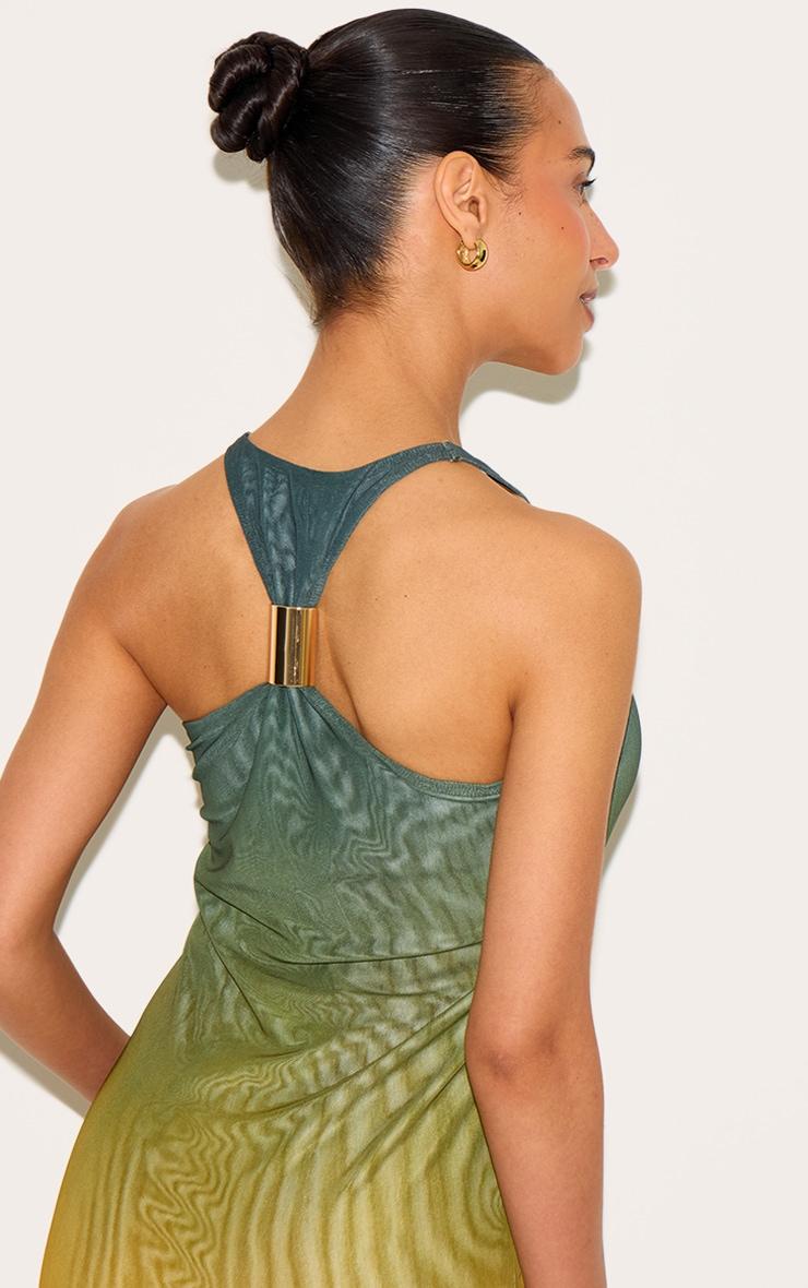  Petite Multi Ombre Lined Mesh Trim Detail Maxi Dress Product Image