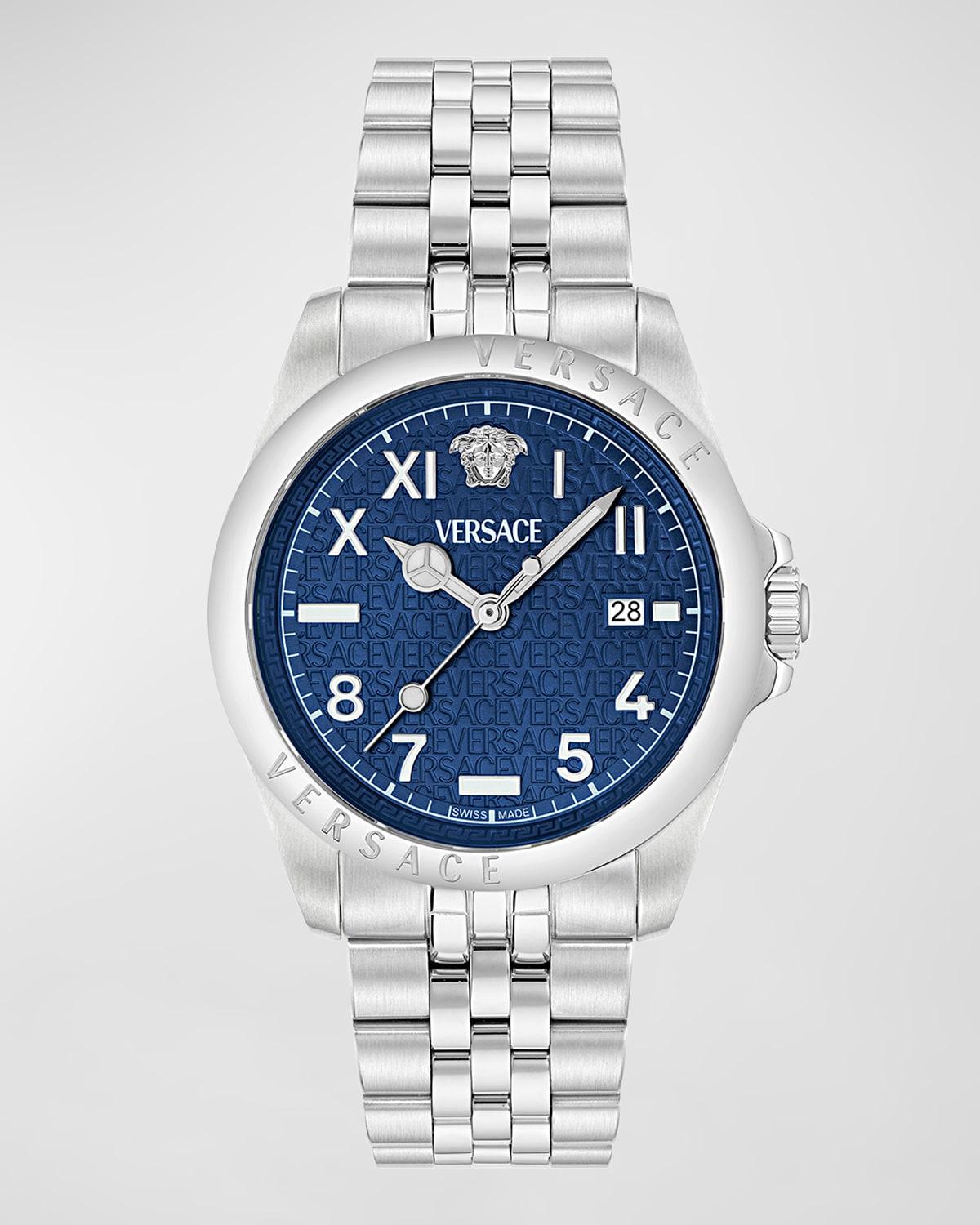 Mens Anteo Stainless Steel Bracelet Watch, 41mm Product Image