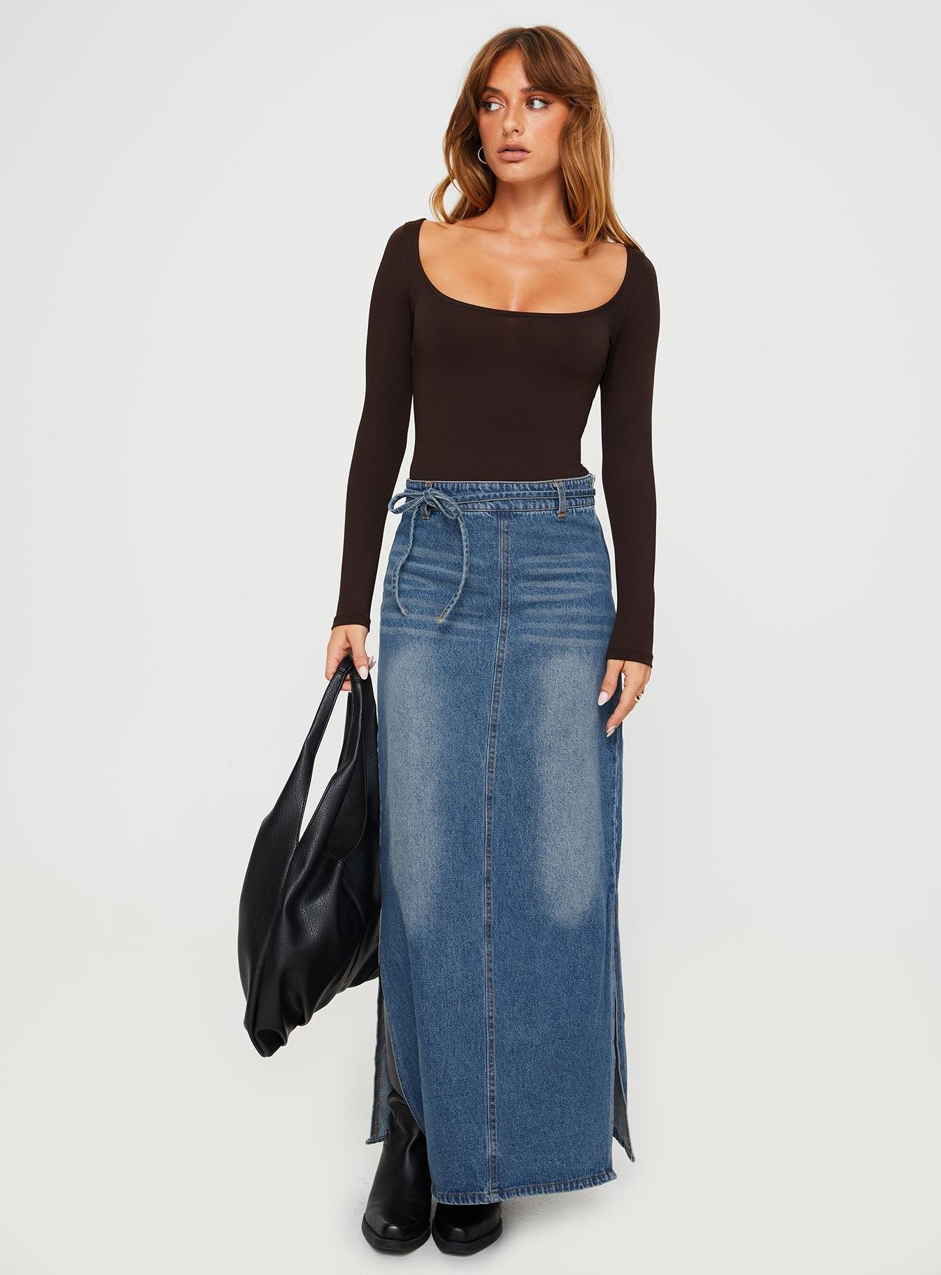 Ellery Bodysuit Brown Tall Product Image