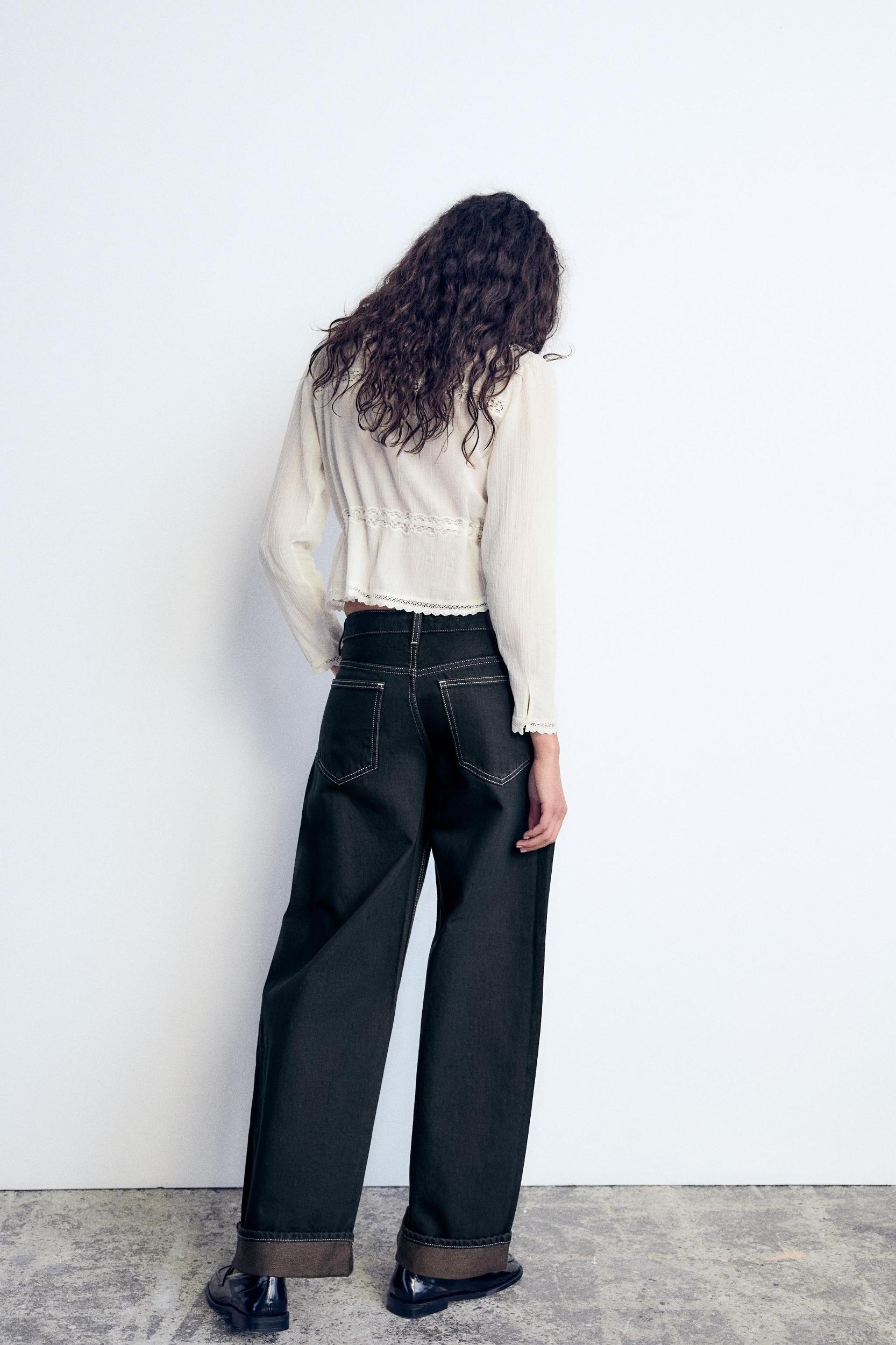 EMBROIDERED CHIFFON SHIRT Product Image