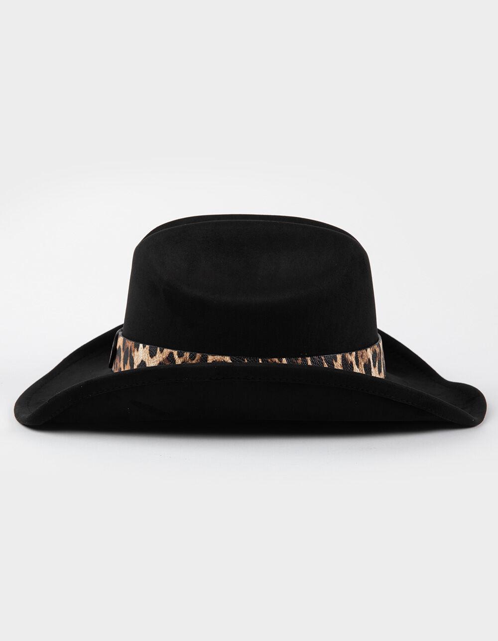 Cheetah Cowboy Hat - BLACK Product Image
