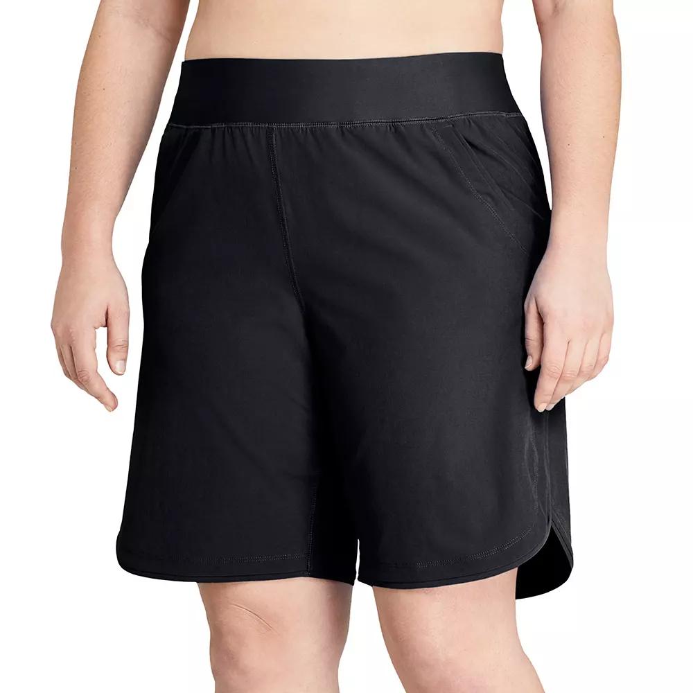 Women's Lands' End 9" Quick Dry Board Shorts Swim Cover-up,  Product Image