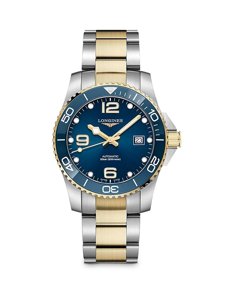 Longines Mens Hydroconquest Green Dial Automatic Two Tone Stainless Steel Bracelet Watch Product Image