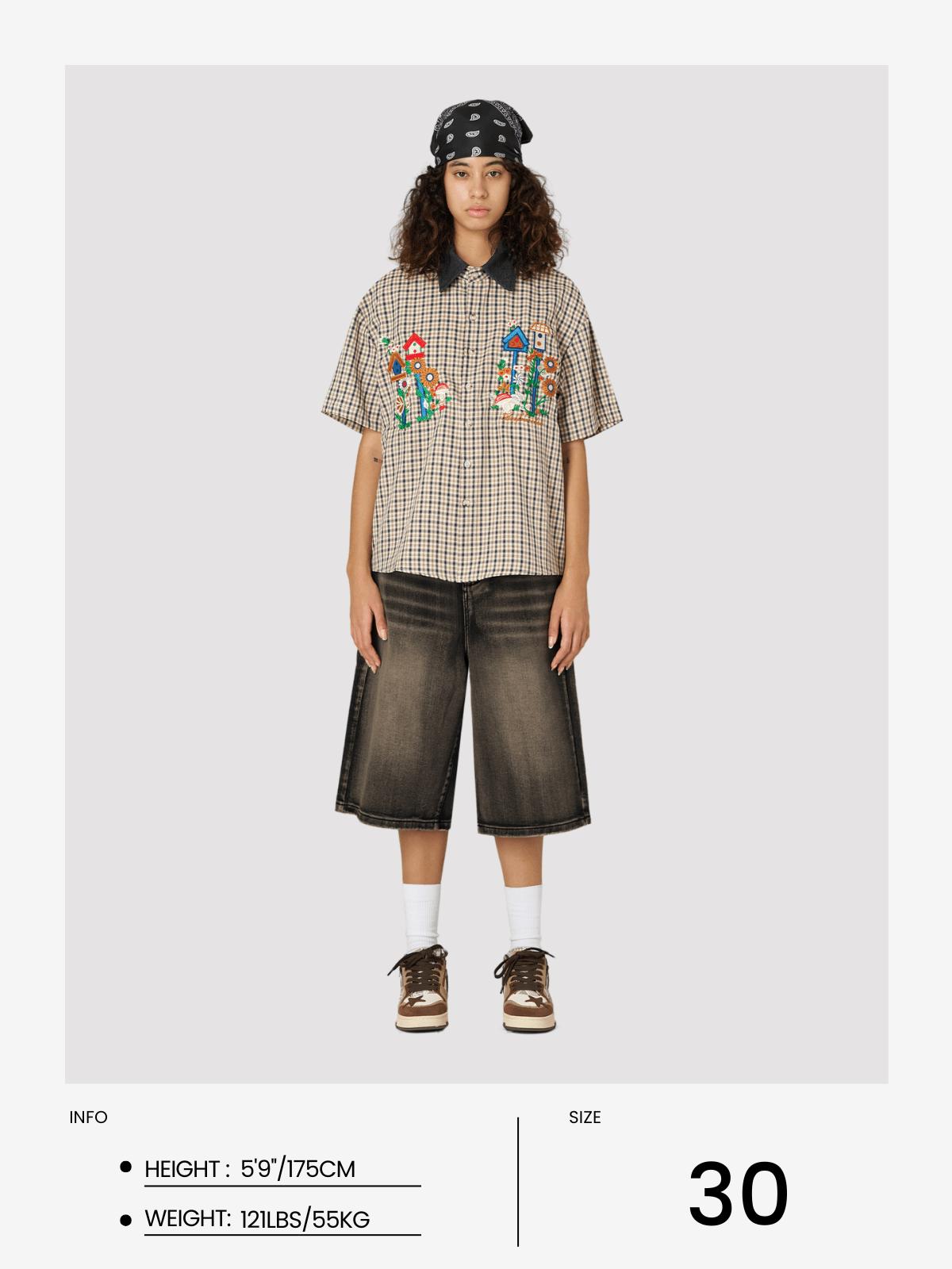 Aelfric Eden Vintage Washed Longline Jorts Product Image