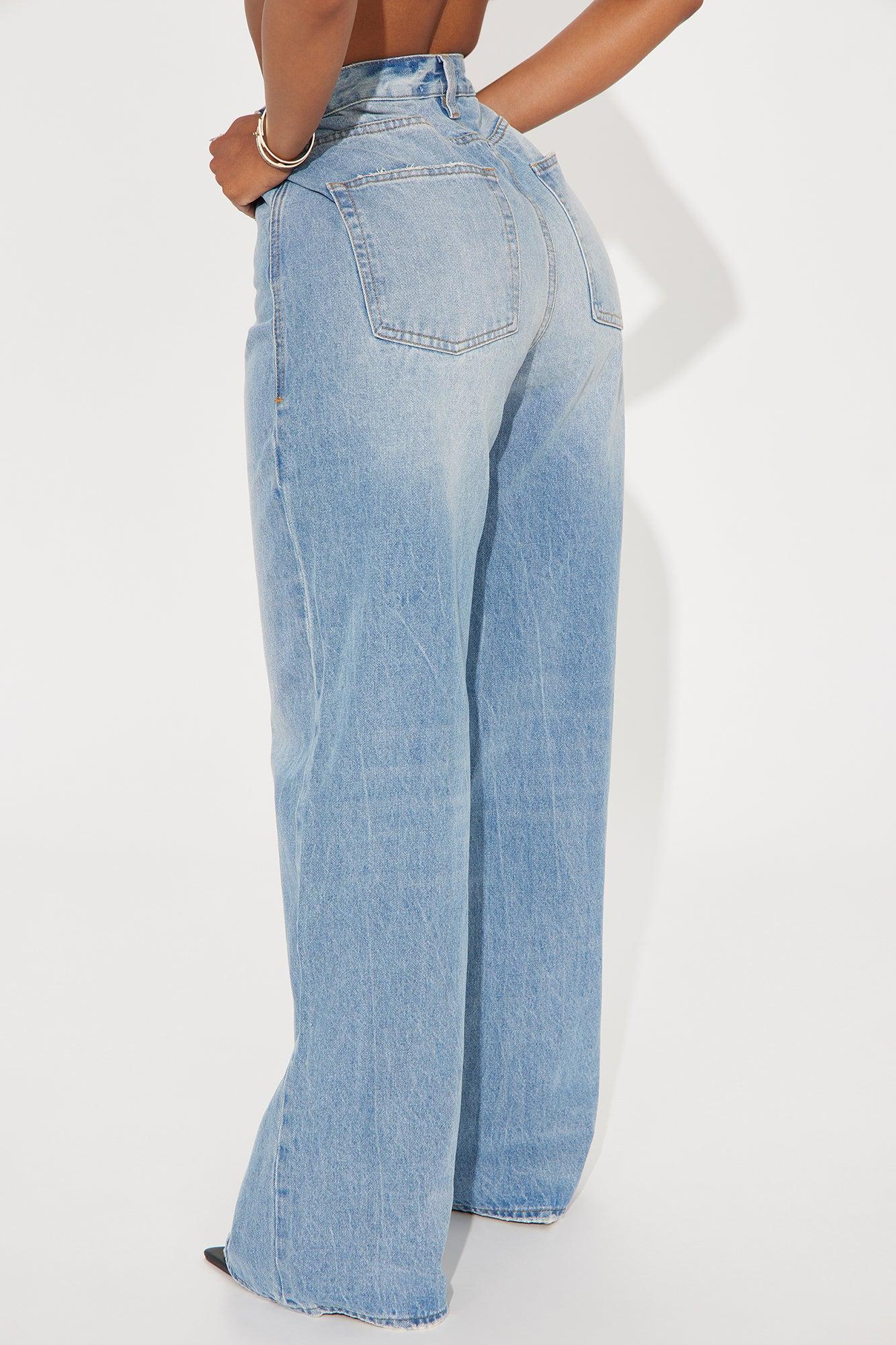 Back In The Game Baggy Jeans - Medium Wash Product Image