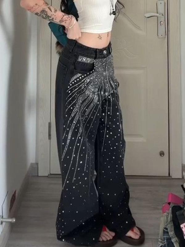 Vintage Washed Full Star Boyfriend Jeans Product Image