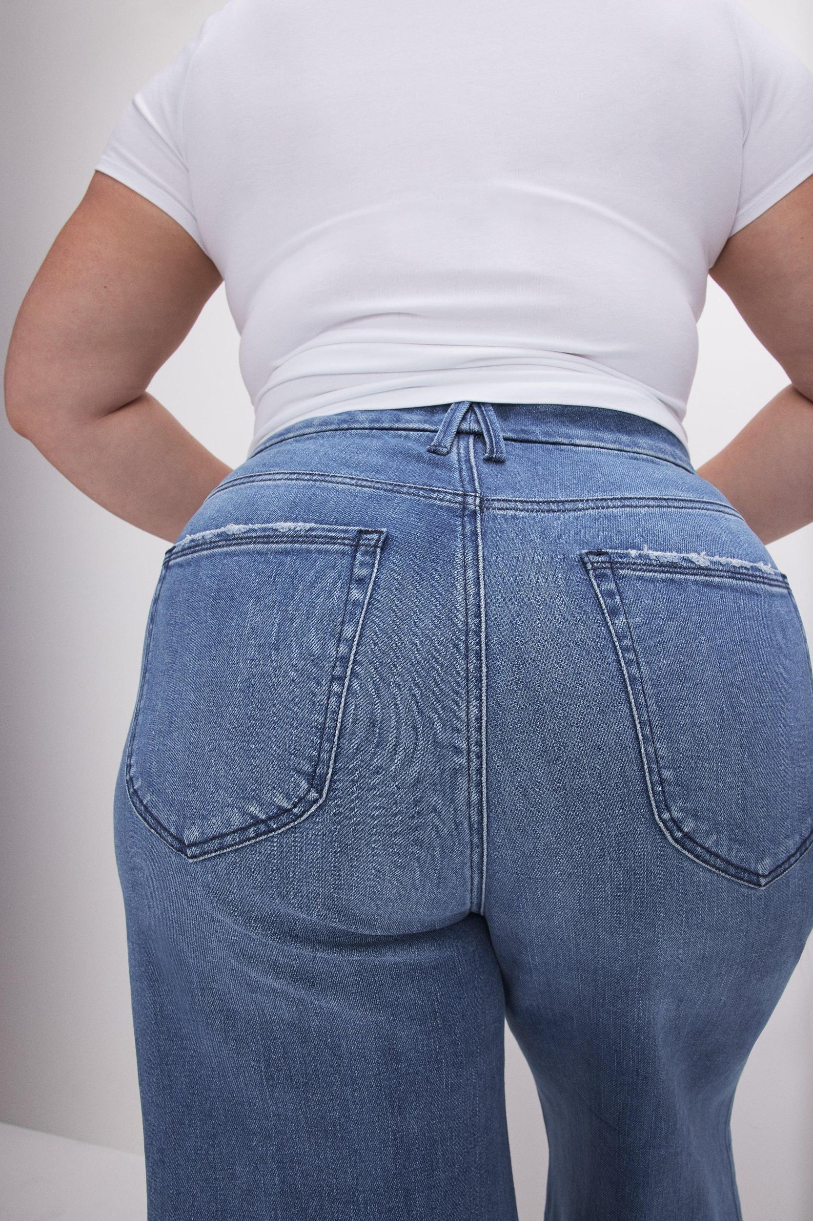 GOOD WAIST CROPPED PALAZZO JEANS | INDIGO338 Product Image