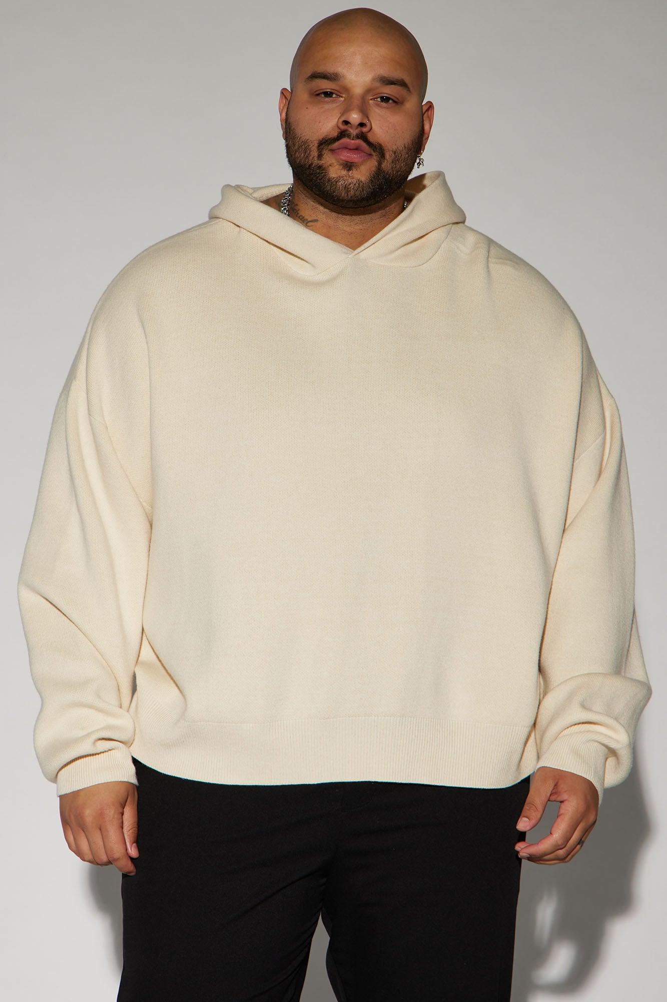 In My Feels Heavyweight Cropped Sweater Hoodie - Off White Product Image