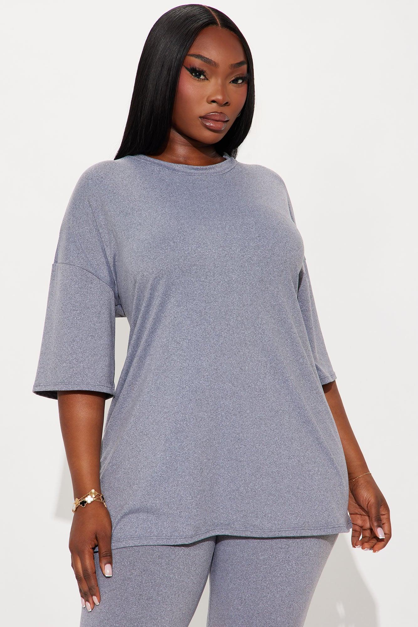 Weekend Vibes Capri Set - Heather Grey Female Product Image