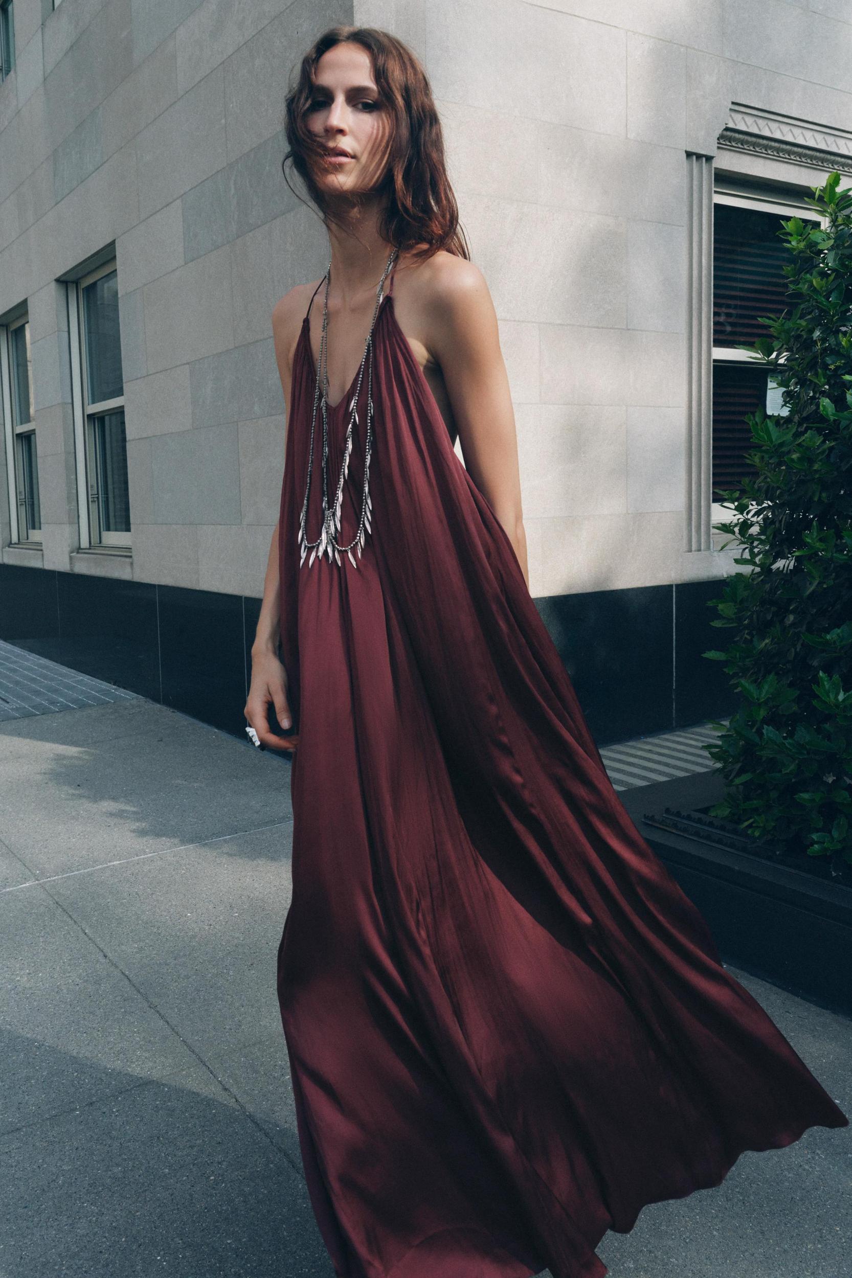 ZW COLLECTION SATIN LONG DRESS Product Image