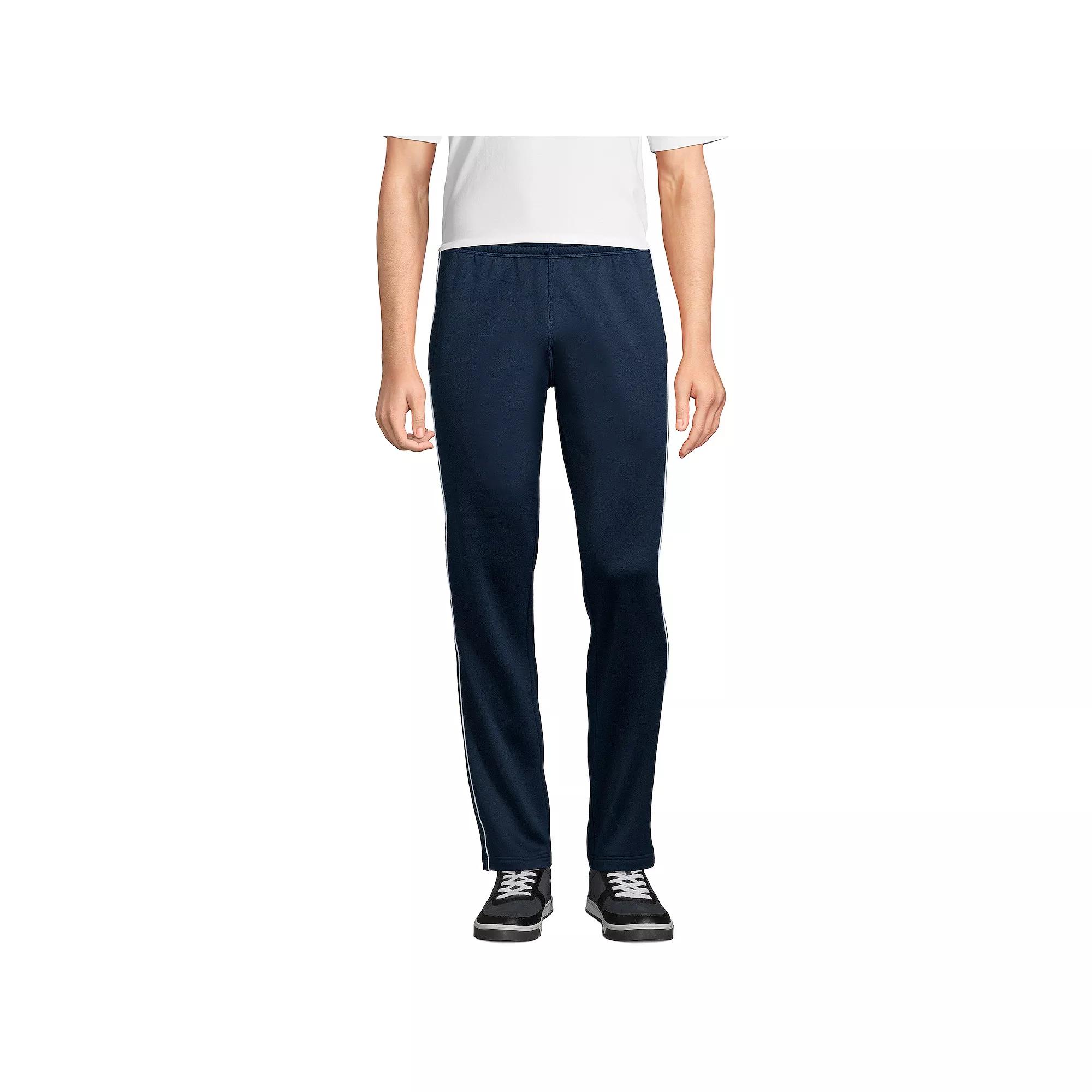 Mens Lands End Active Track Pants Blue Product Image