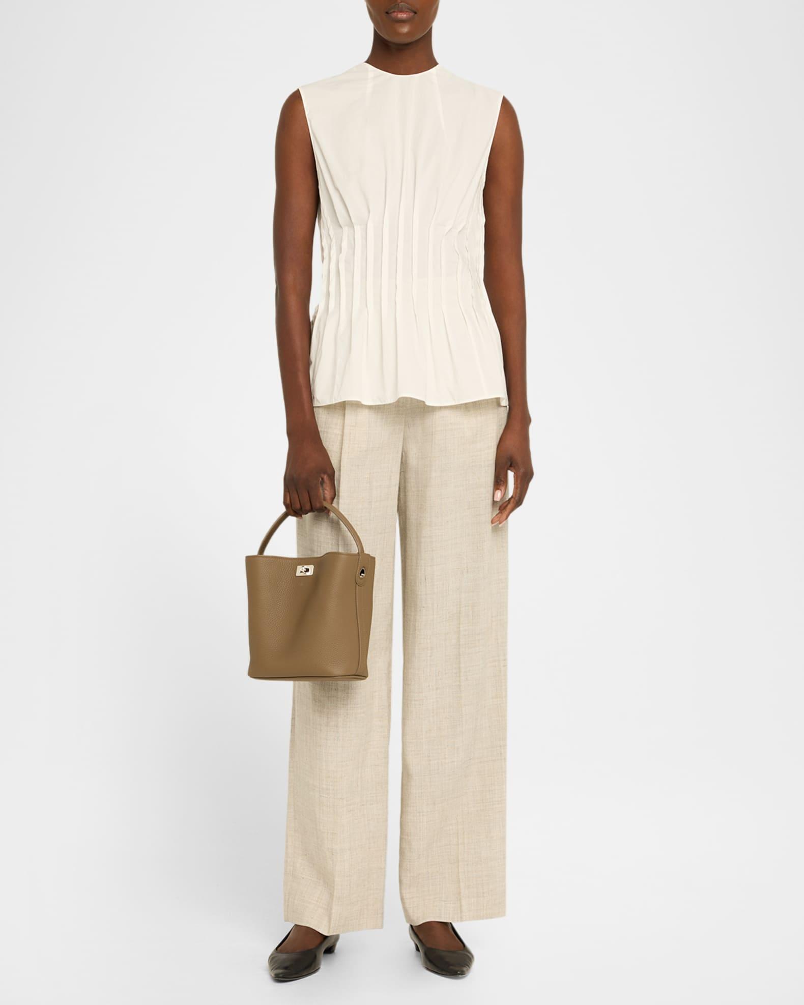 Odeon Mini Grain Leather Bucket Bag Product Image