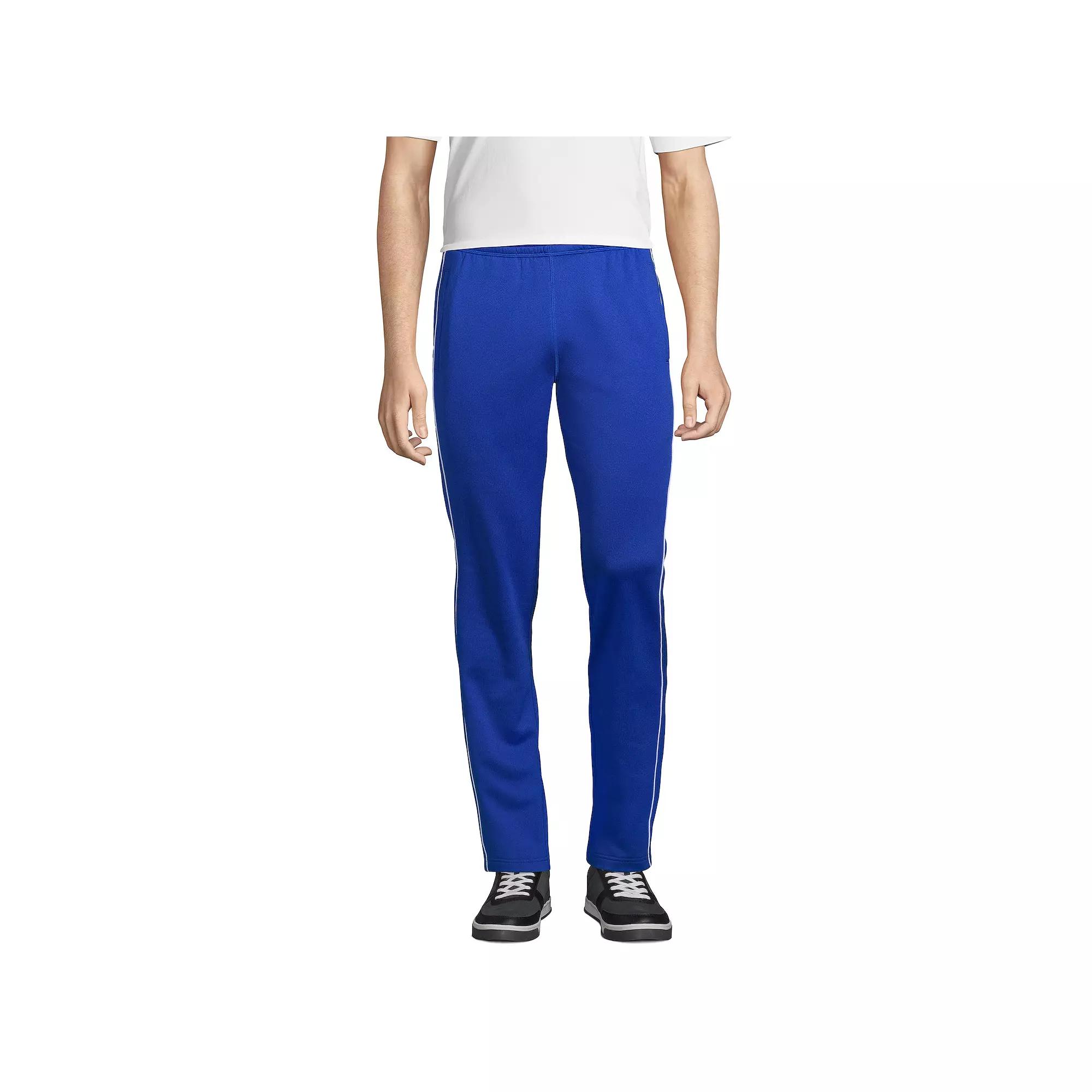 Mens Lands End Active Track Pants Blue Product Image