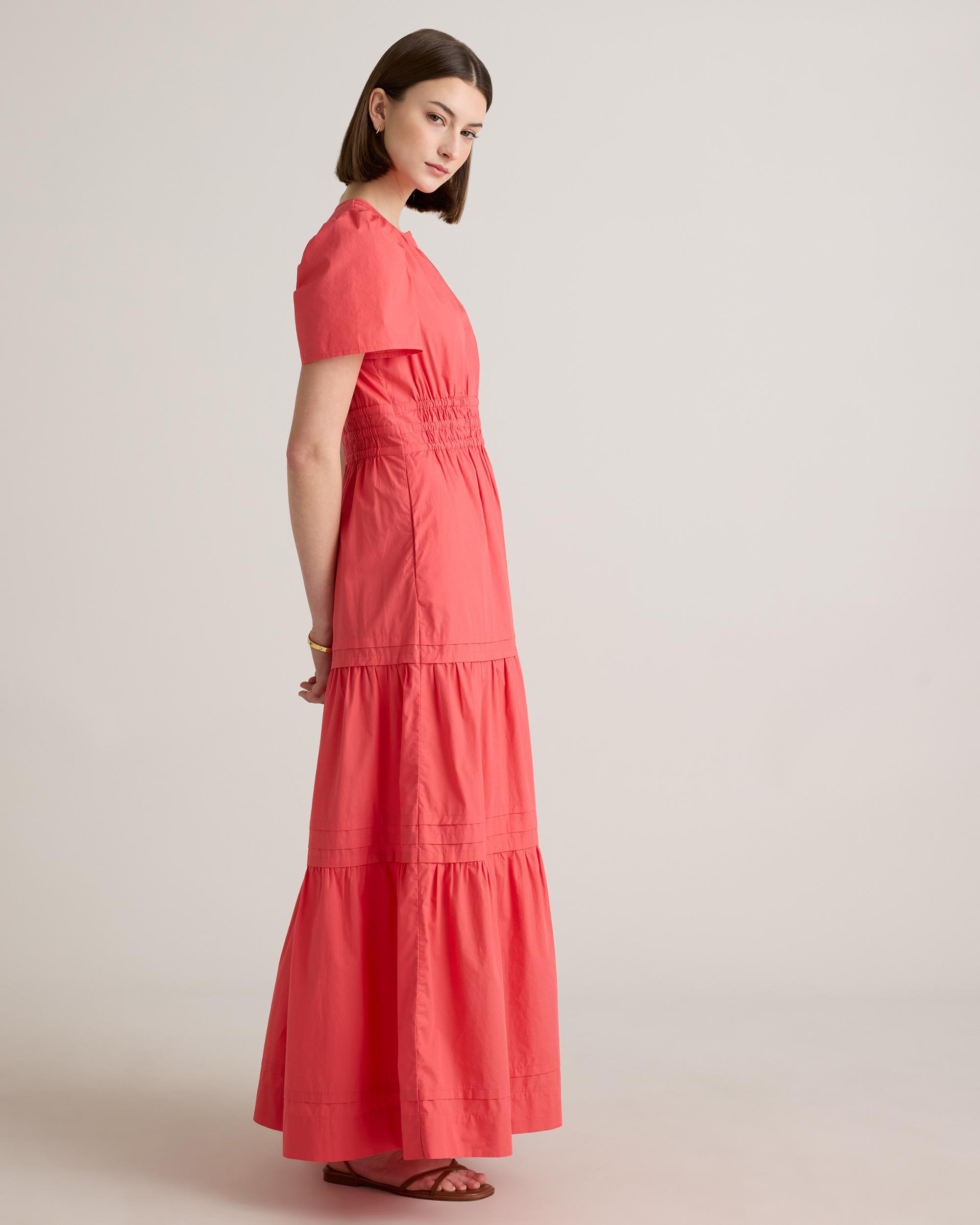 Quince | Women's Poplin Tiered Maxi Dress Cotton Product Image