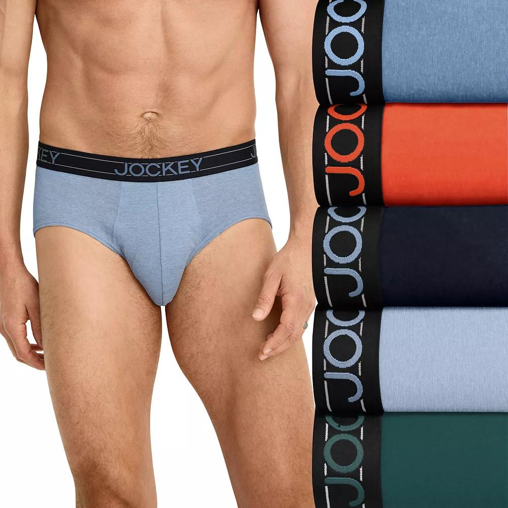 Men's Jockey® 5-Pack Lightweight Cotton Blend Brief,  Product Image