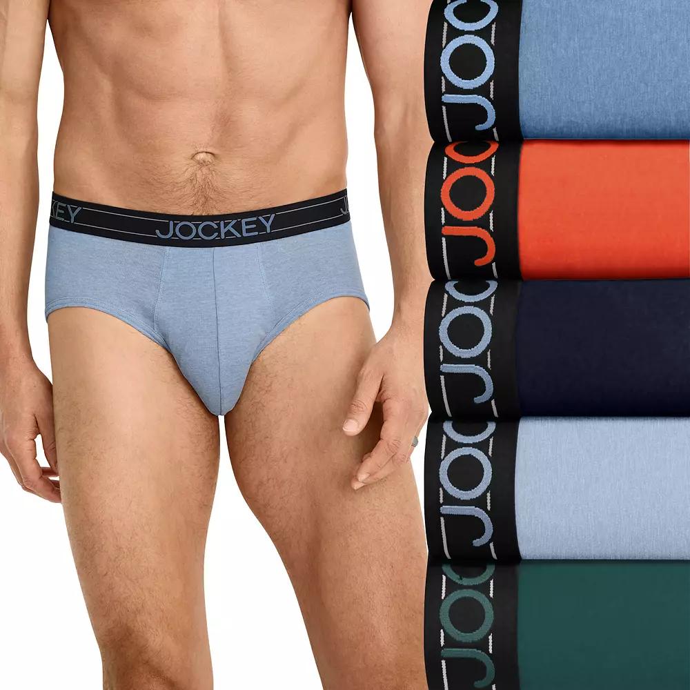 Men's Jockey® 5-Pack Lightweight Cotton Blend Brief,  Product Image