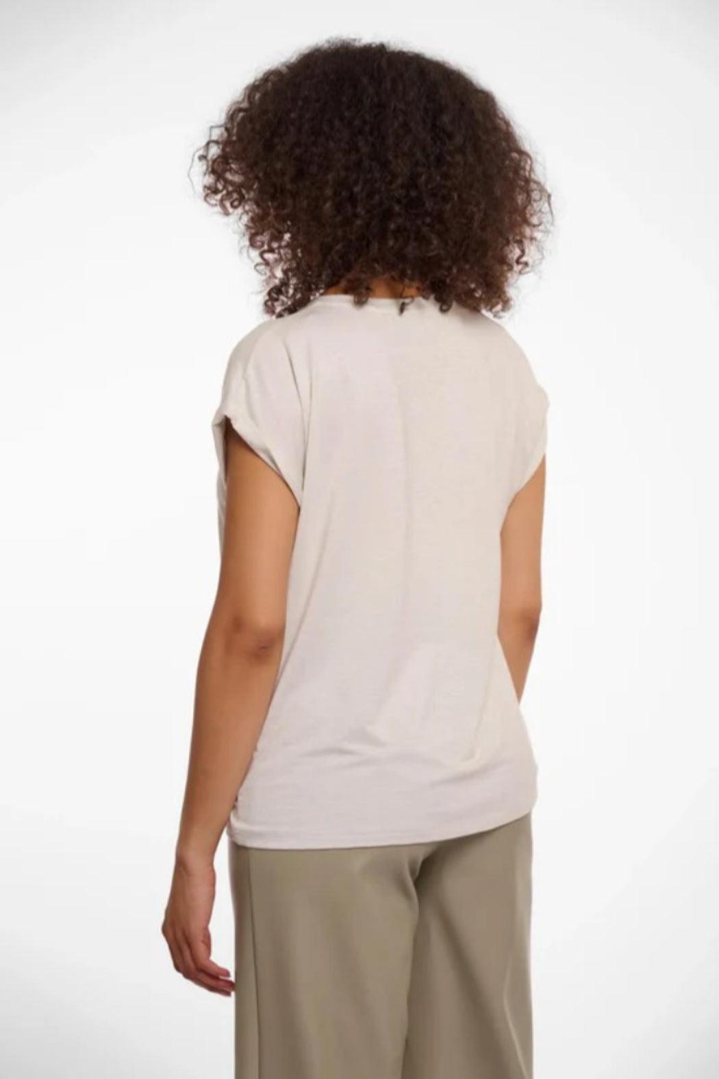 Cap Sleeve Top Snow White Product Image