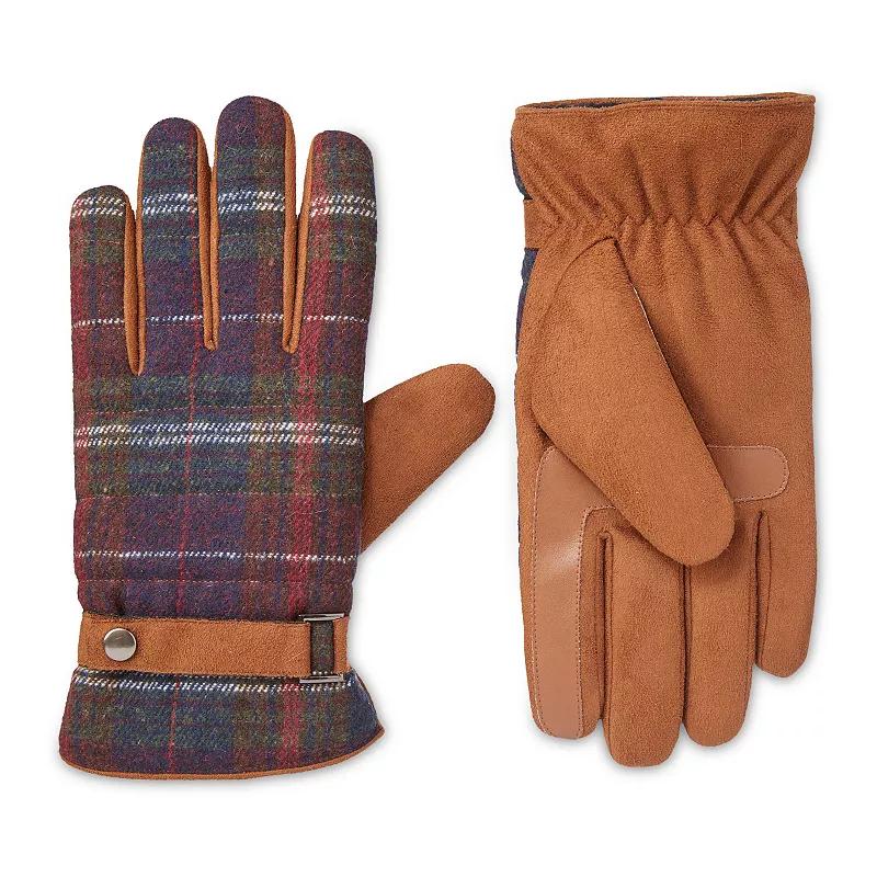 Men's isotoner Quilted Microsuede Water Resistant and Touchscreen Gloves,  Product Image