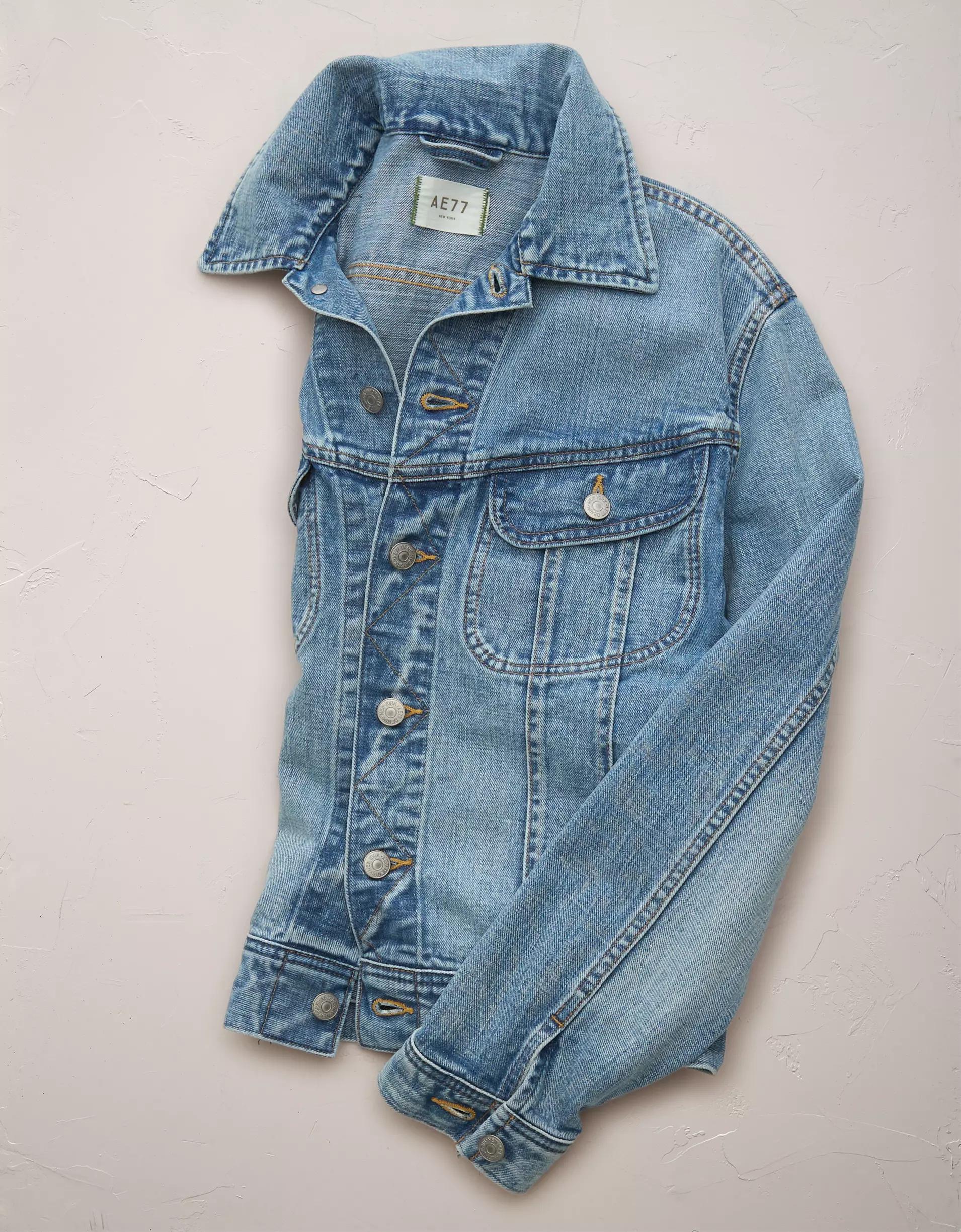 AE77 Premium Rider Denim Jacket Product Image