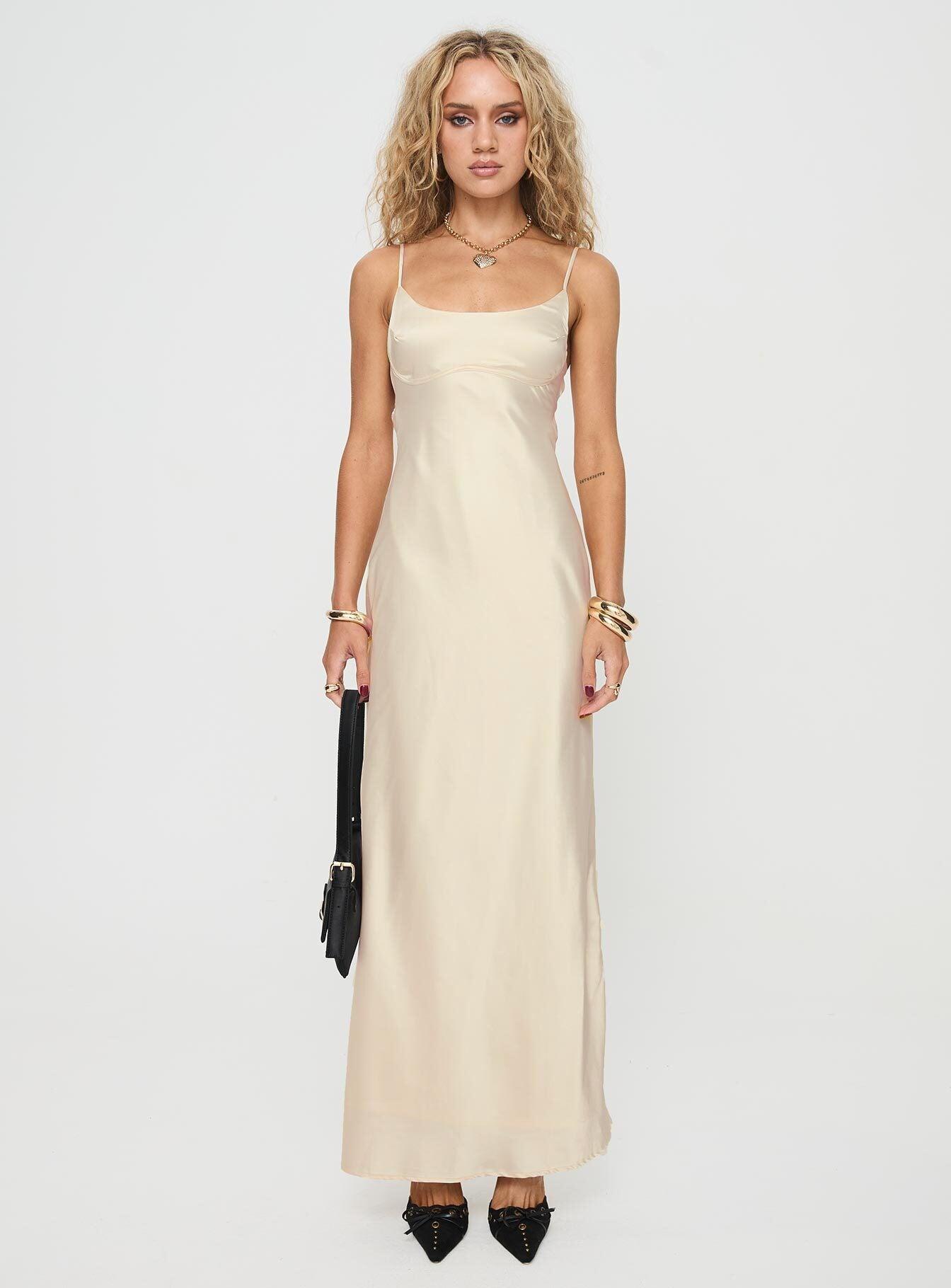 Ravia Maxi Dress Champagne Product Image