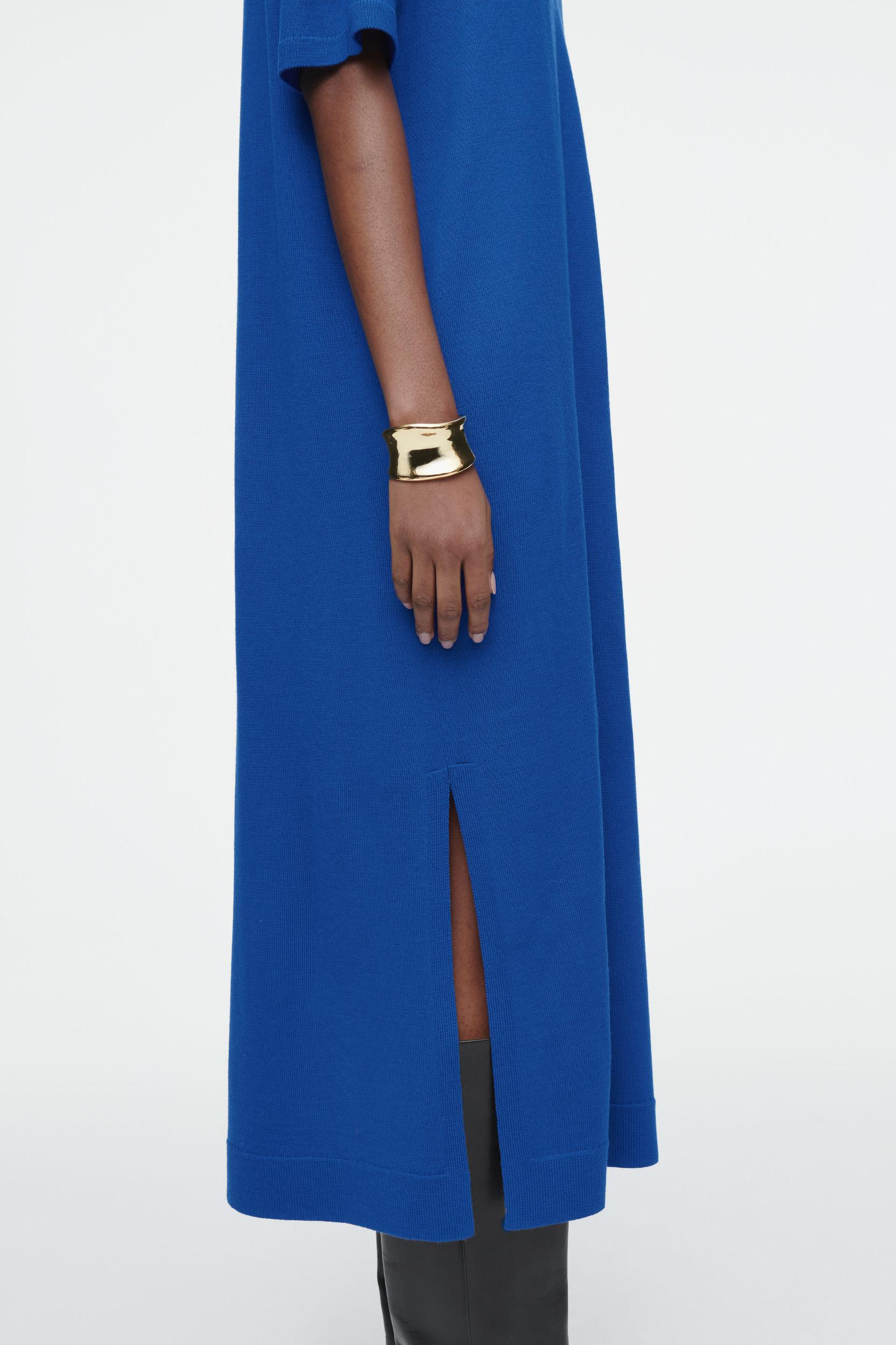 MERINO WOOL POLO DRESS Product Image