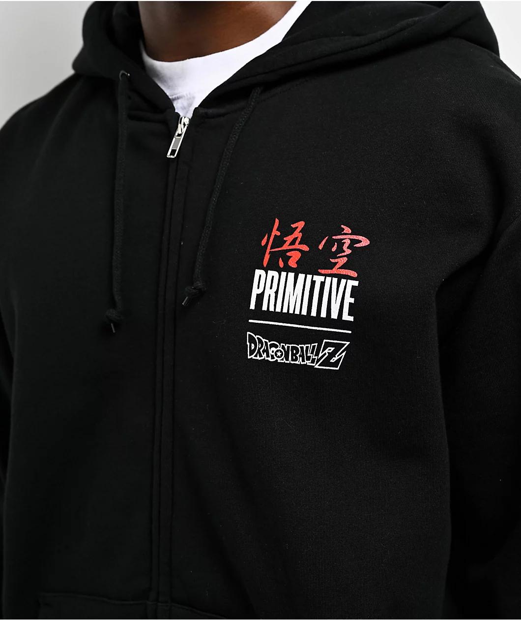 Primitive x Dragon Ball Z Goku Energy Black Zip Hoodie Product Image