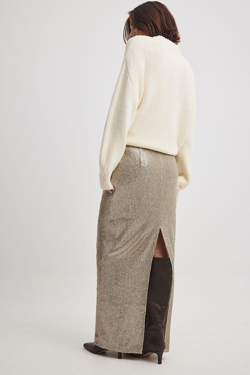 Sequin Maxi Skirt Product Image